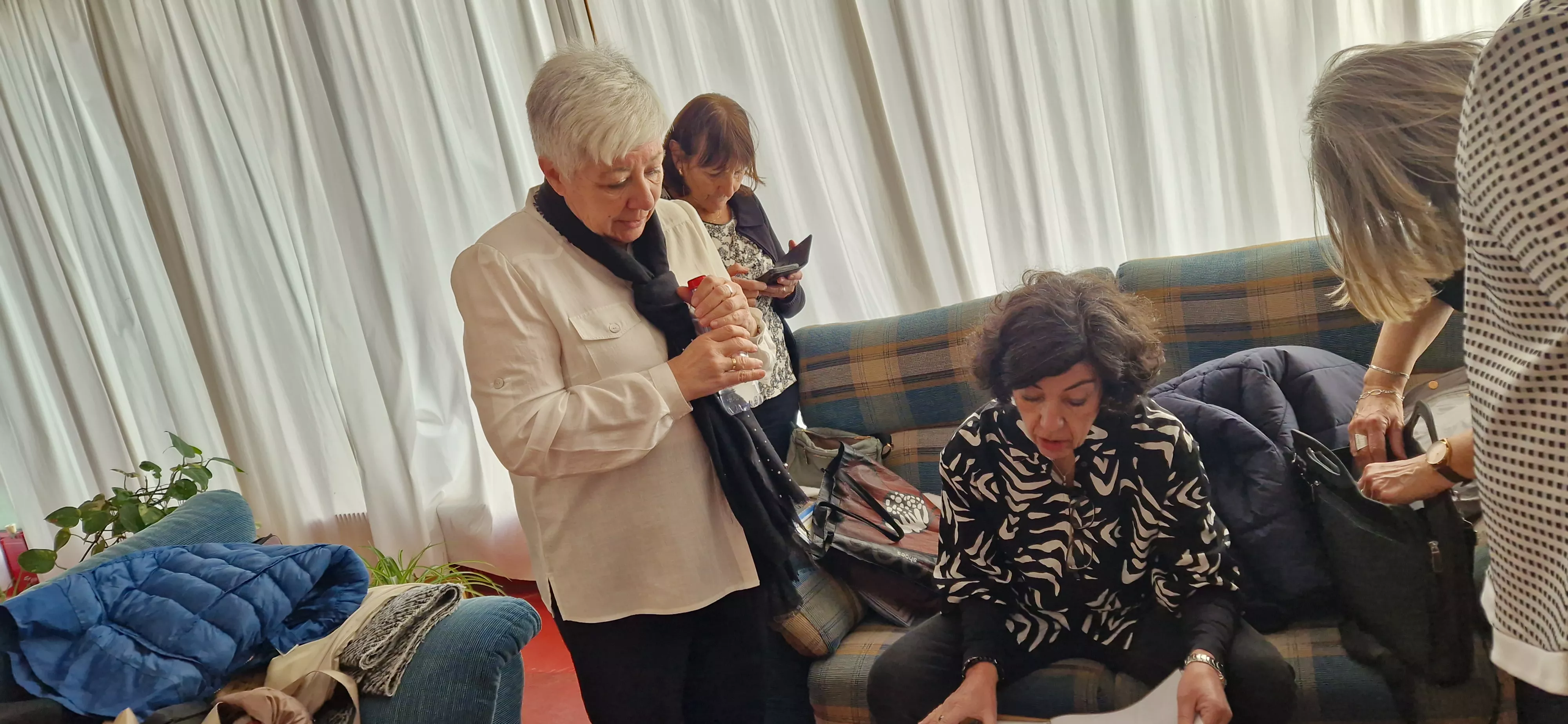 El Coro de la Universidad Ciudadana en la Residencia Ciudad de Huesca. Foto Myriam Martínez