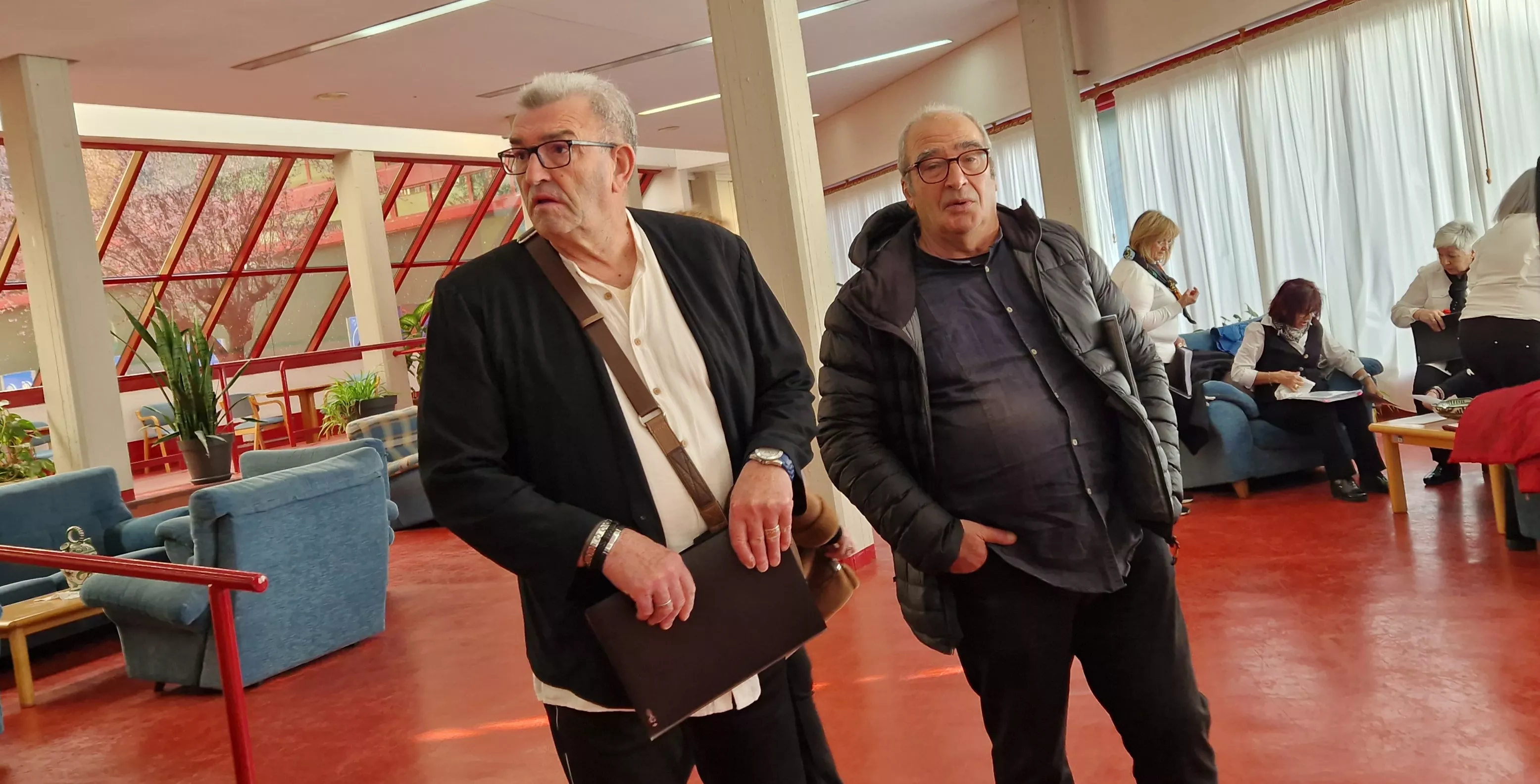 El Coro de la Universidad Ciudadana en la Residencia Ciudad de Huesca. Foto Myriam Martínez