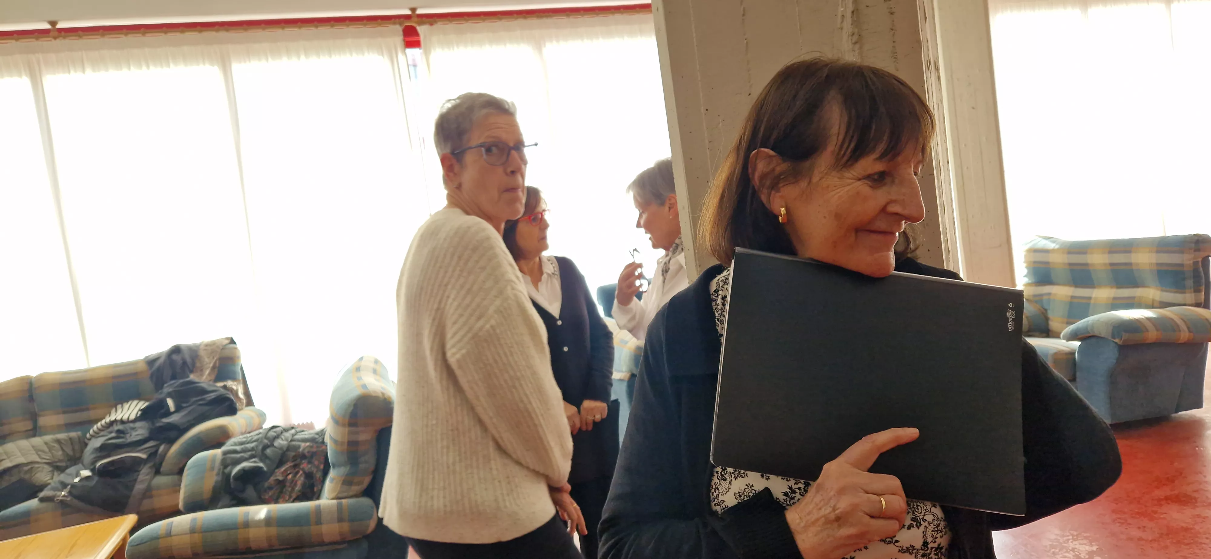 El Coro de la Universidad Ciudadana en la Residencia Ciudad de Huesca. Foto Myriam Martínez