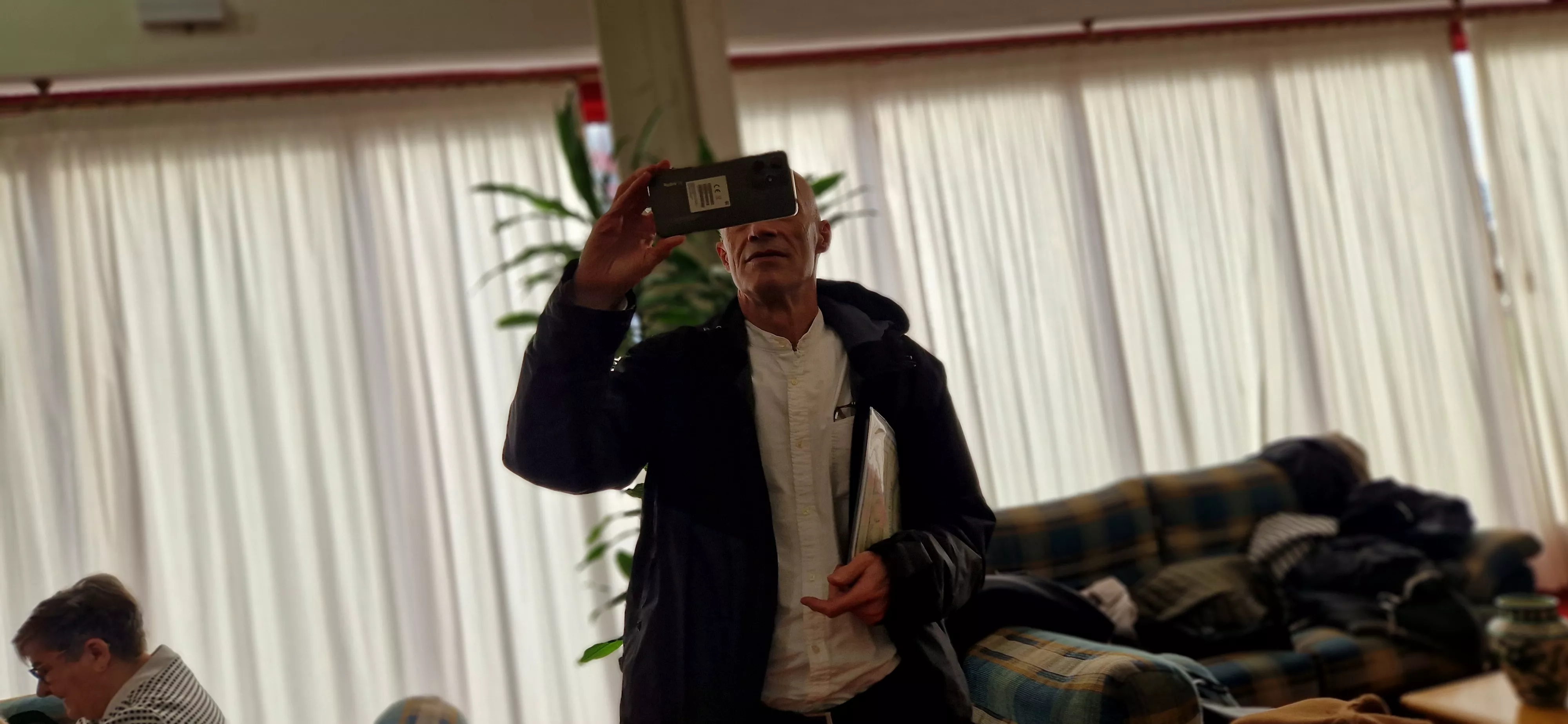 El Coro de la Universidad Ciudadana en la Residencia Ciudad de Huesca. Foto Myriam Martínez