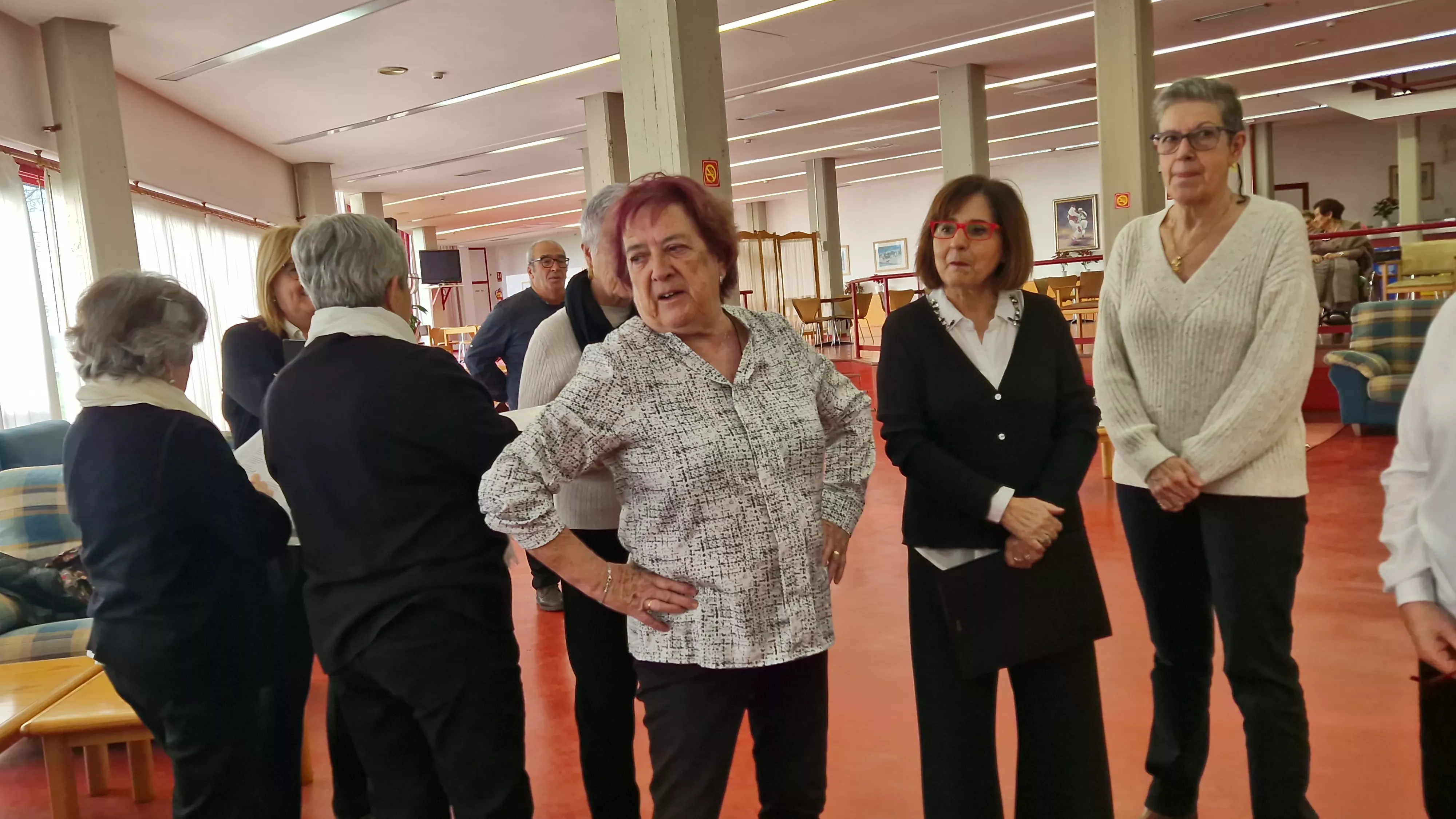 El Coro de la Universidad Ciudadana en la Residencia Ciudad de Huesca. Foto Myriam Martínez