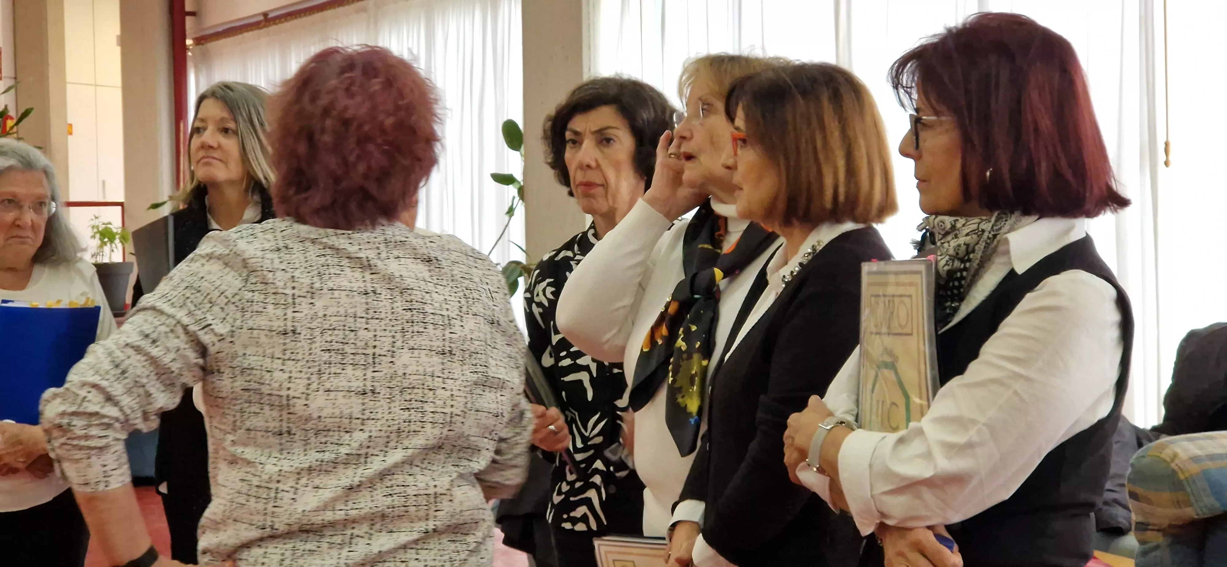 El Coro de la Universidad Ciudadana en la Residencia Ciudad de Huesca. Foto Myriam Martínez