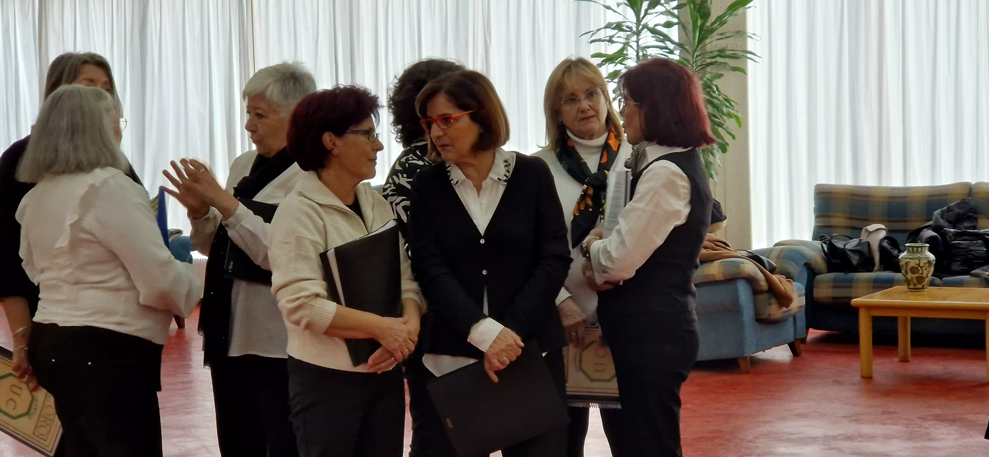 El Coro de la Universidad Ciudadana en la Residencia Ciudad de Huesca. Foto Myriam Martínez