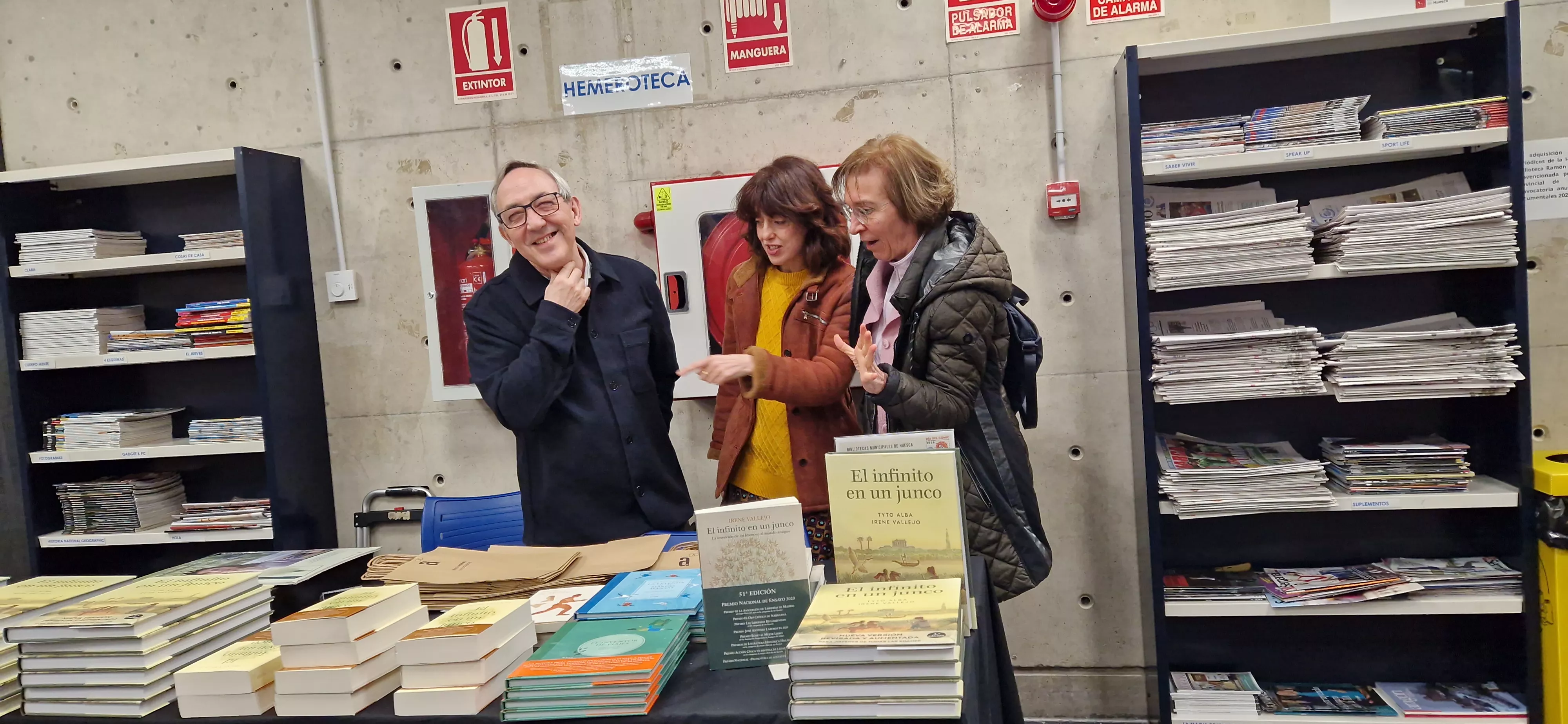  Irene Vallejo en la Biblioteca Ramón J. Sender. Foto Myriam Martínez