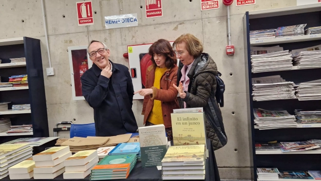  Irene Vallejo en la Biblioteca Ramón J. Sender. Foto Myriam Martínez