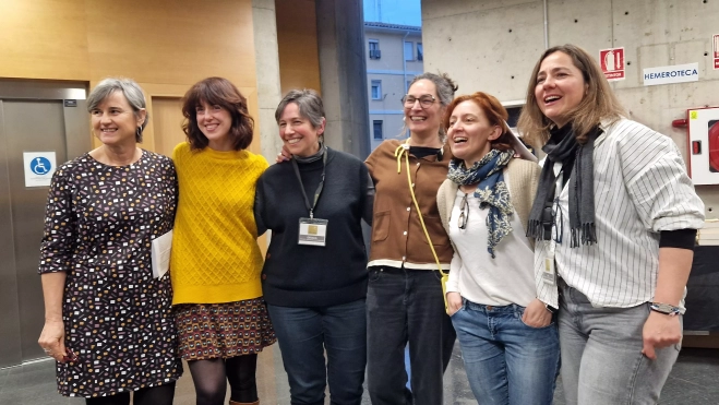  Irene Vallejo en la Biblioteca Ramón J. Sender. Foto Myriam Martínez