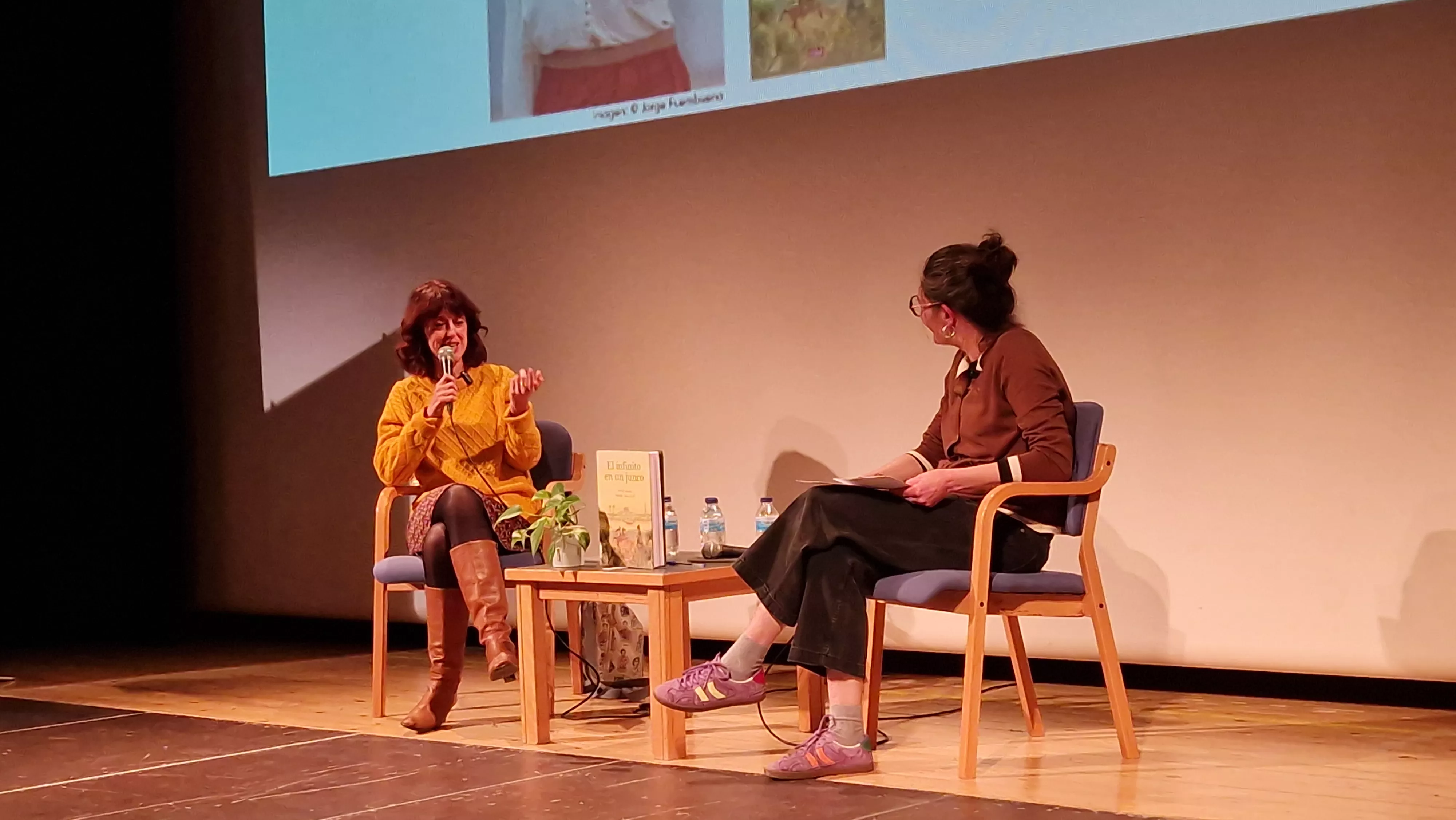  Irene Vallejo en la Biblioteca Ramón J. Sender. Foto Myriam Martínez