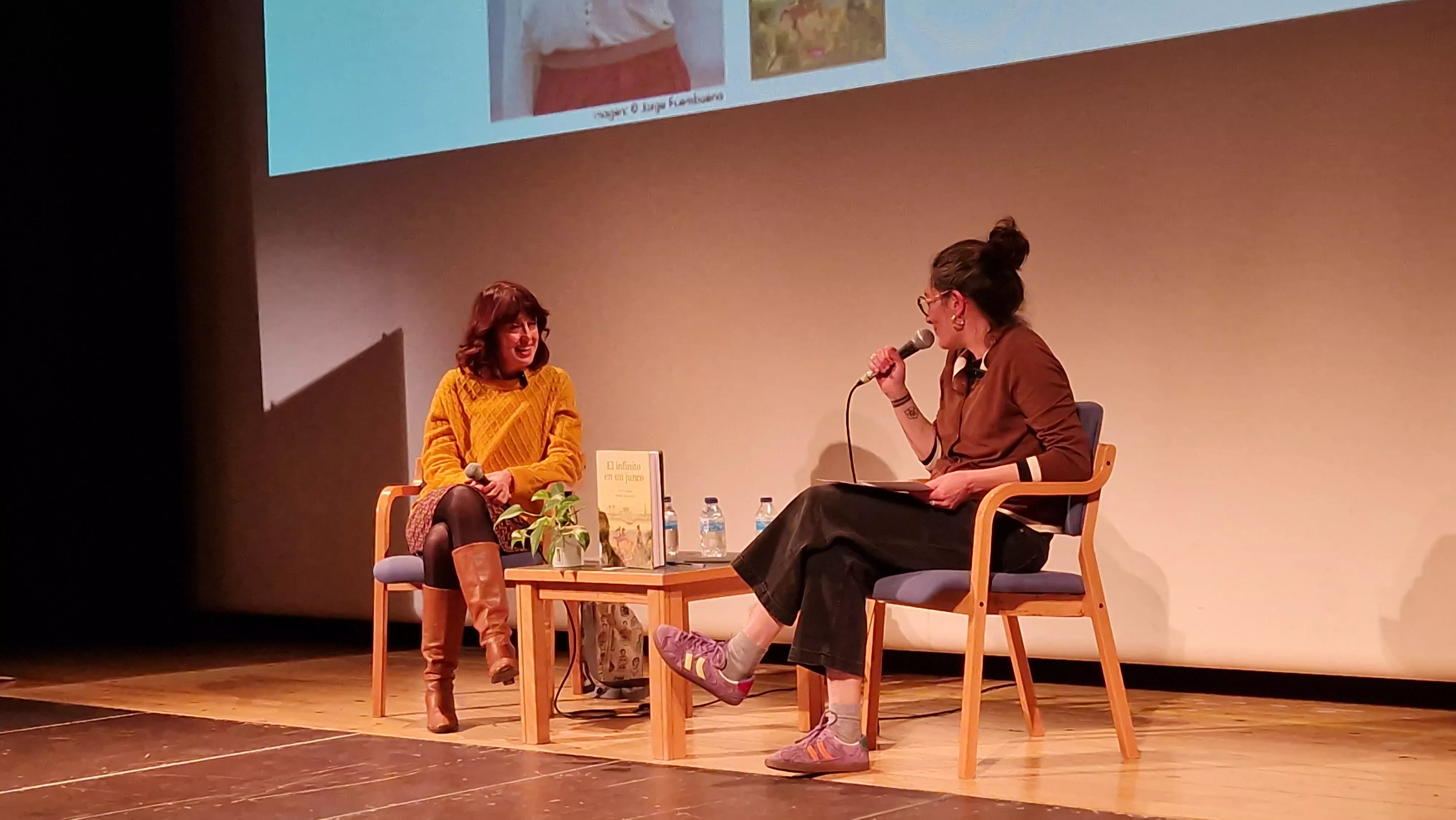  Irene Vallejo en la Biblioteca Ramón J. Sender. Foto Myriam Martínez