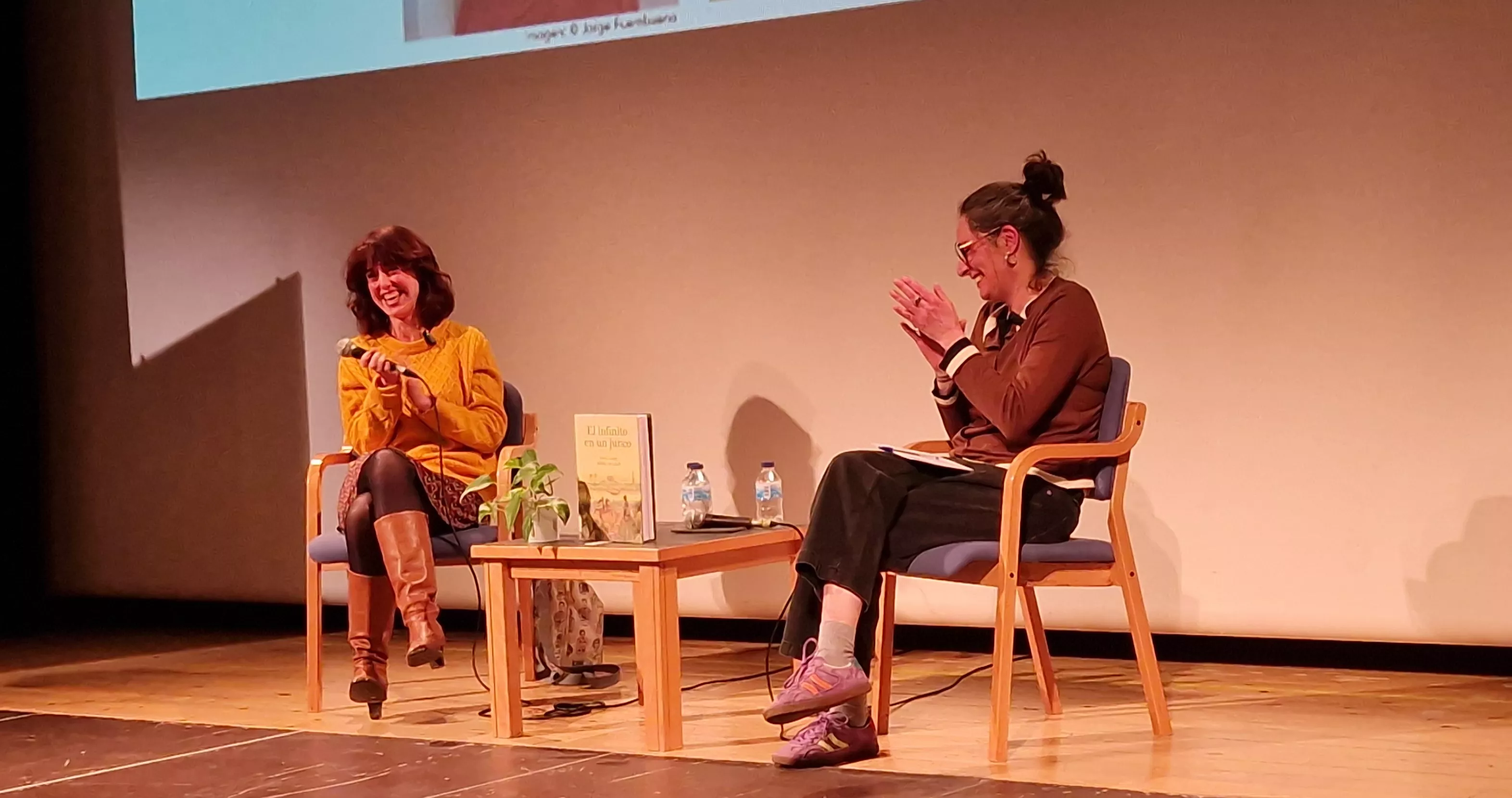  Irene Vallejo en la Biblioteca Ramón J. Sender. Foto Myriam Martínez