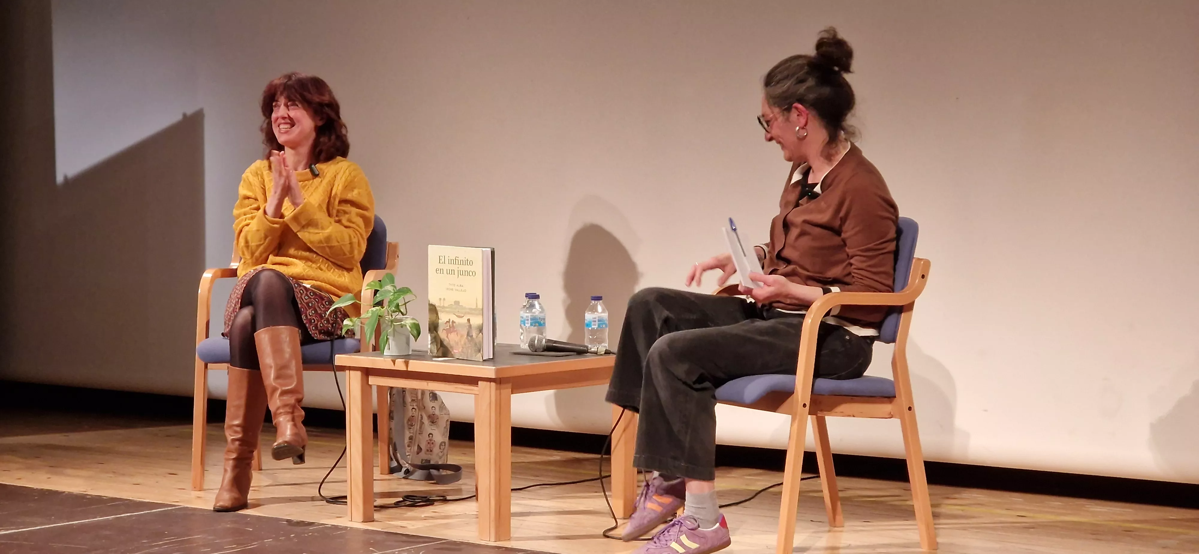  Irene Vallejo en la Biblioteca Ramón J. Sender. Foto Myriam Martínez