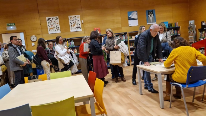  Irene Vallejo en la Biblioteca Ramón J. Sender. Foto Myriam Martínez