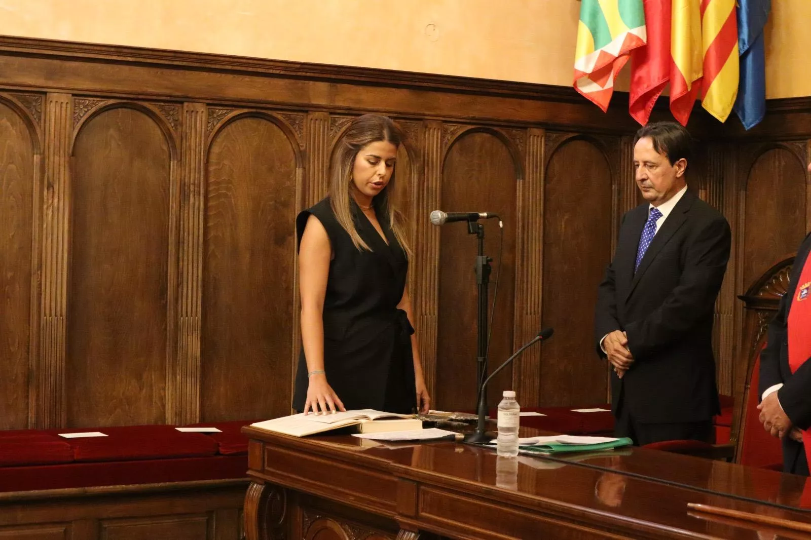 Belén Almudévar, en su toma de posesión como concejala por el PP