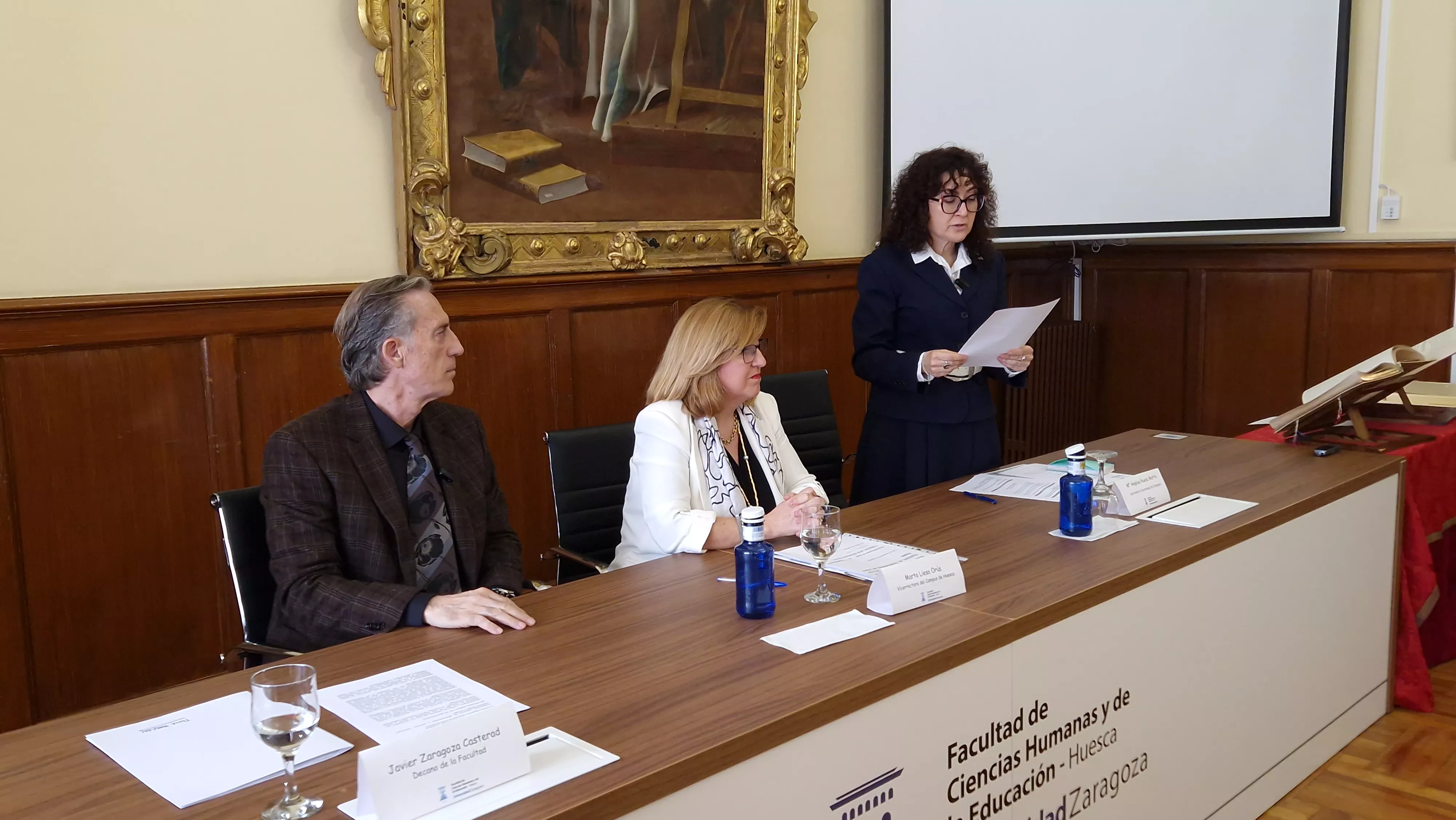 Javier Zaragoza, Marta Liesa y María Ángeles Rueda. Foto Myriam Martínez