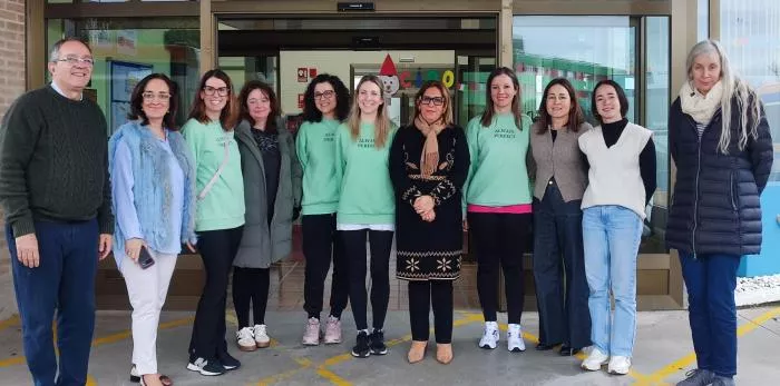 Estibaliz Tolosa Tamayo ha visitado este miércoles las instalaciones de Aspace Huesca.