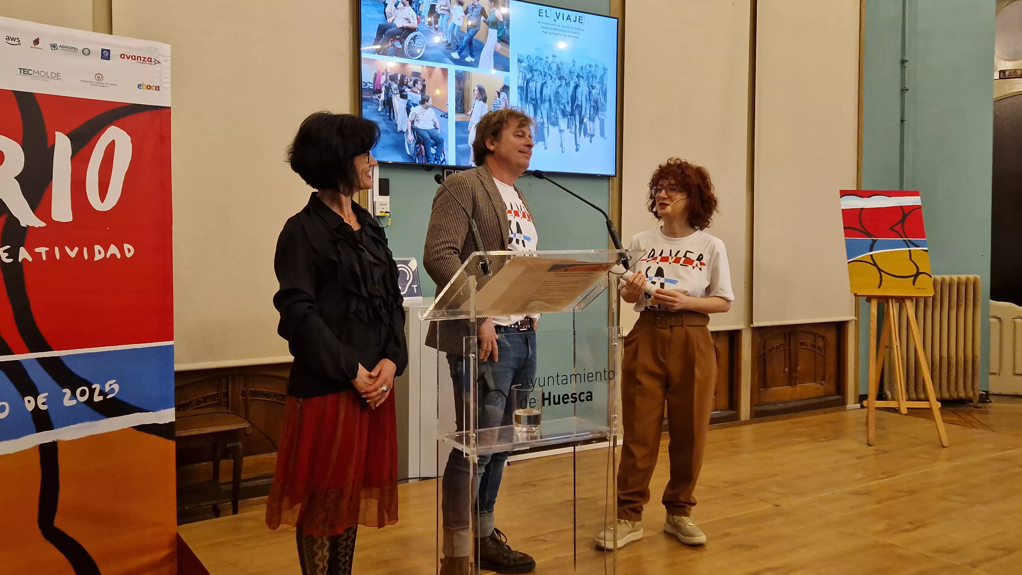 Mayte Sarroca, Alfonso Palomares y Elena Gómez. Foto Myriam Martínez