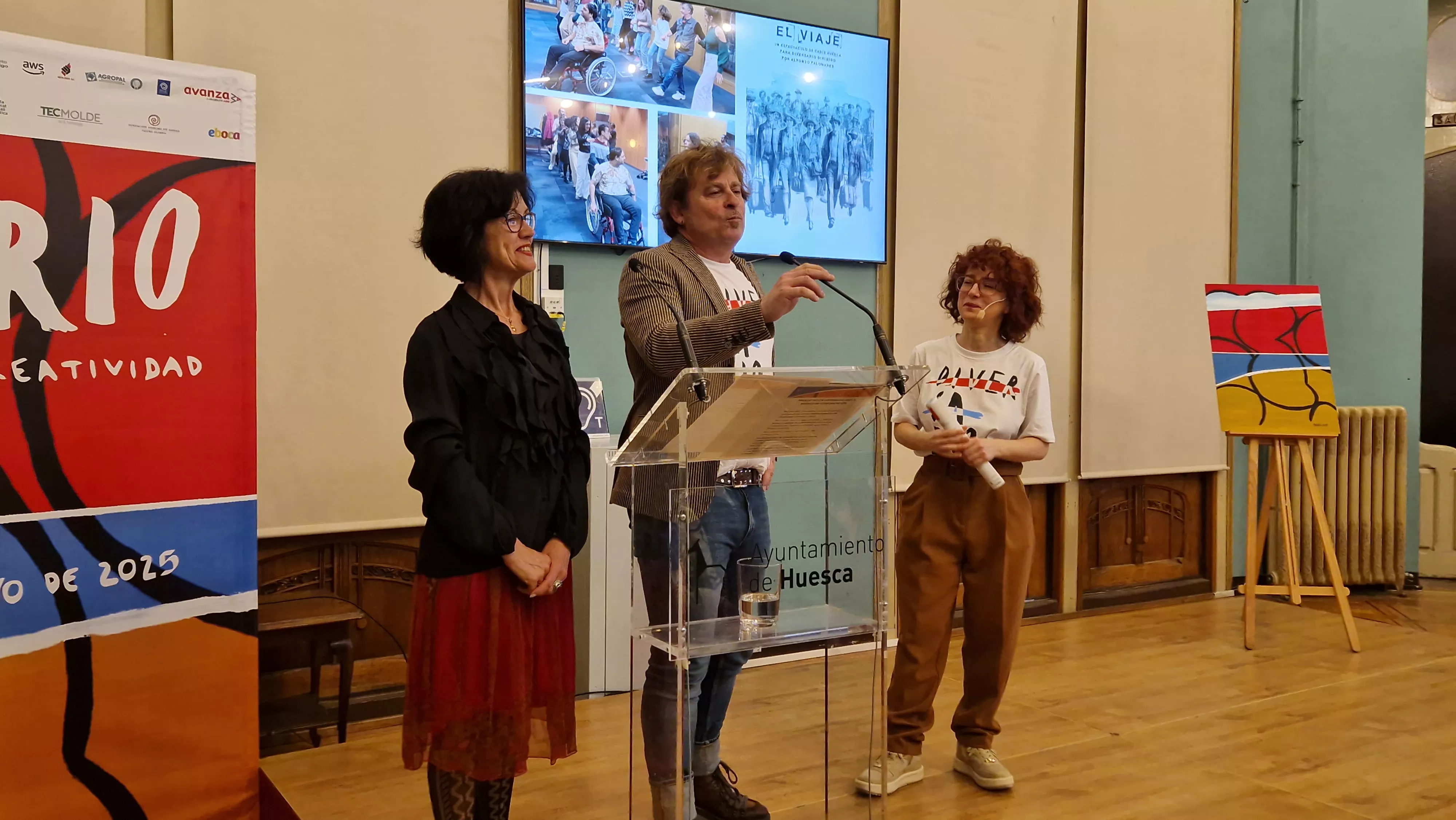 Mayte Sarroca, Alfonso Palomares y Elena Gómez. Foto Myriam Martínez