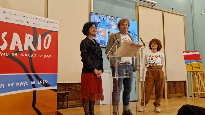Mayte Sarroca, Alfonso Palomares y Elena Gómez. Foto Myriam Martínez