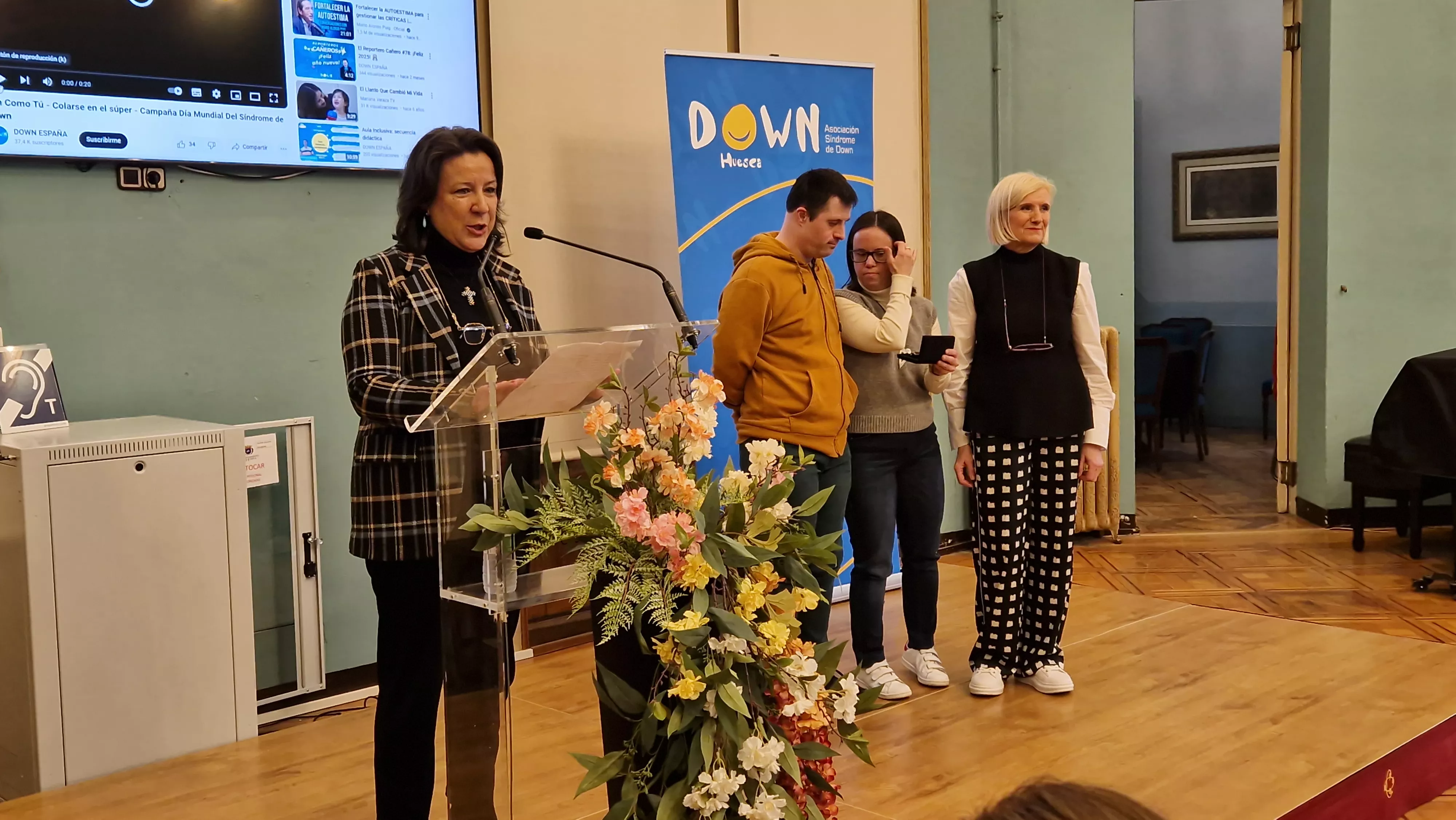 Carmen Biarge, en el Día Mundial del Síndrome de Down. Foto Myriam Martínez 