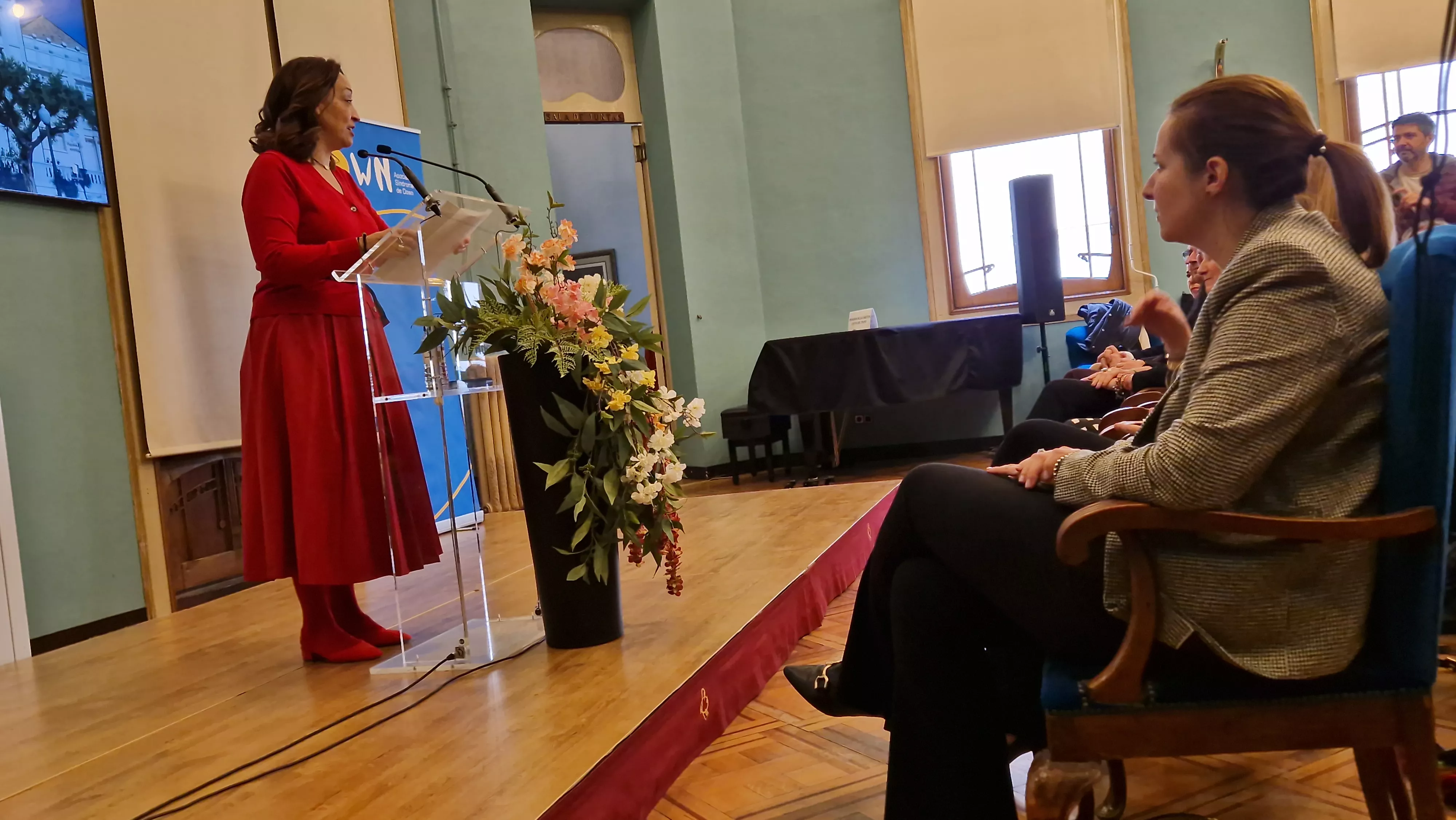 La consejera Carmen Susín, en el Día Mundial del Síndrome de Down. Foto Myriam Martínez 