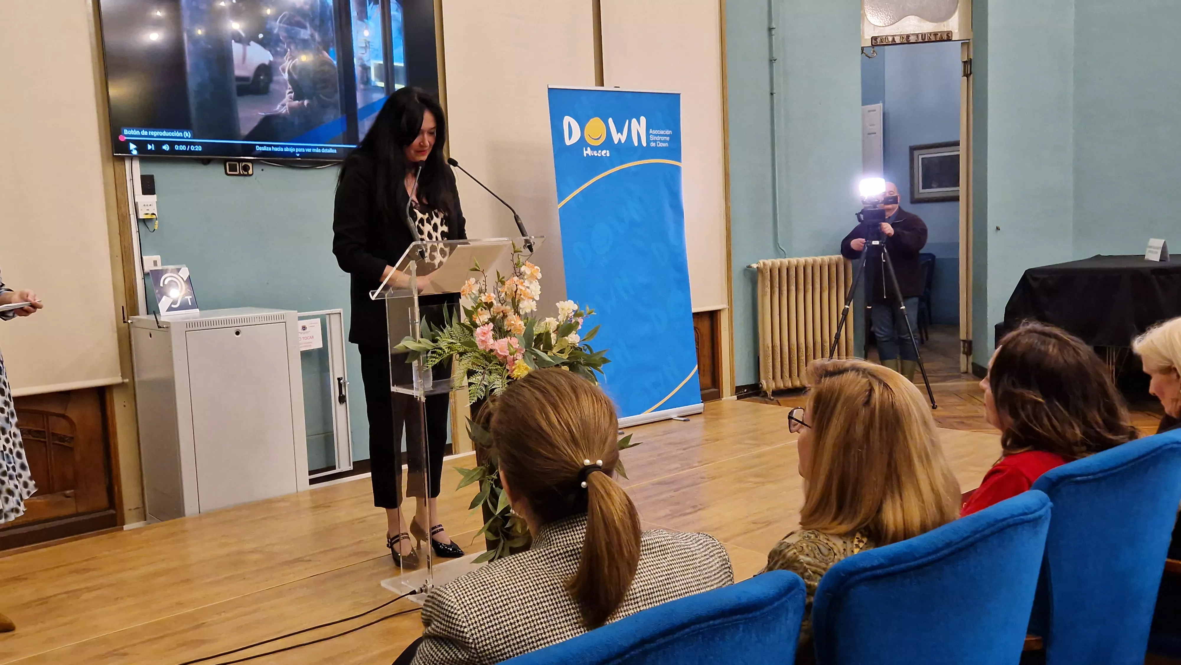 Lorena Orduna, en el Día Mundial del Síndrome de Down. Foto Myriam Martínez 