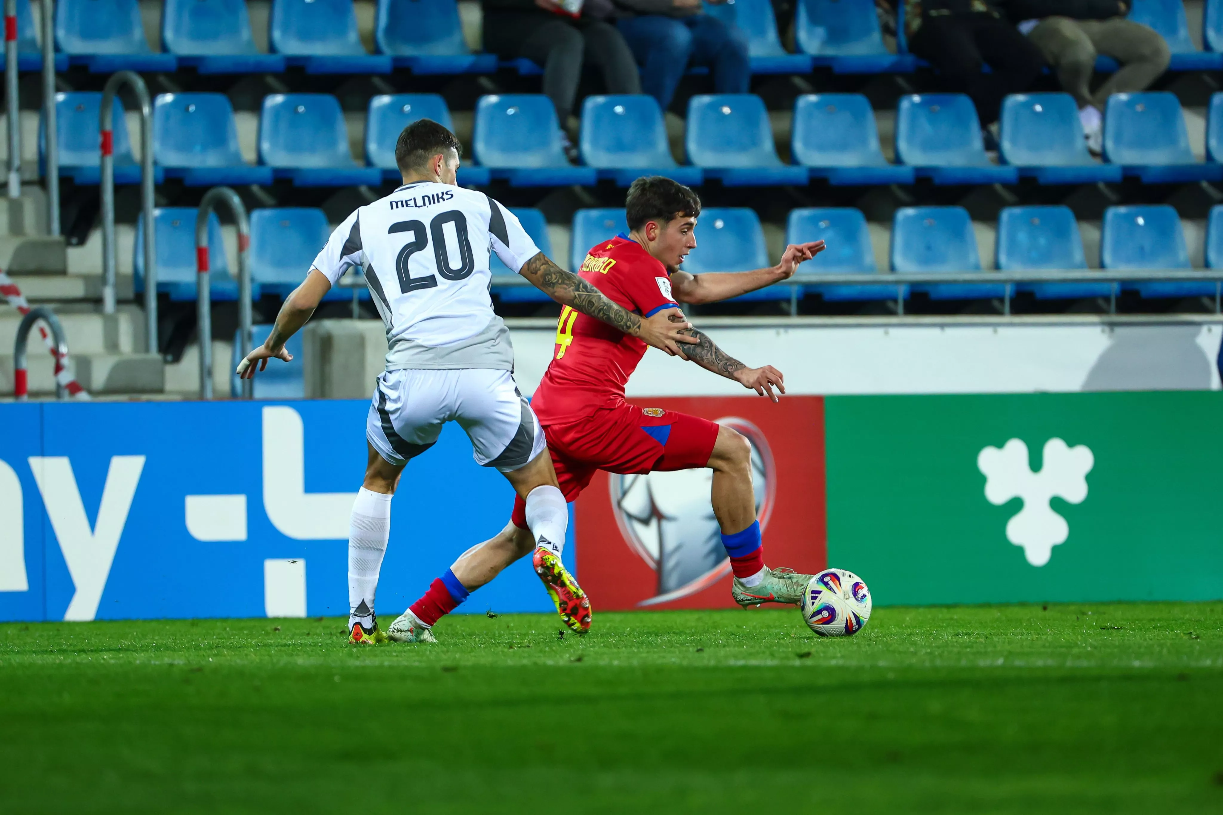 Arón Rodrigo, en su debut con Andorra. Foto: @Defeandfut