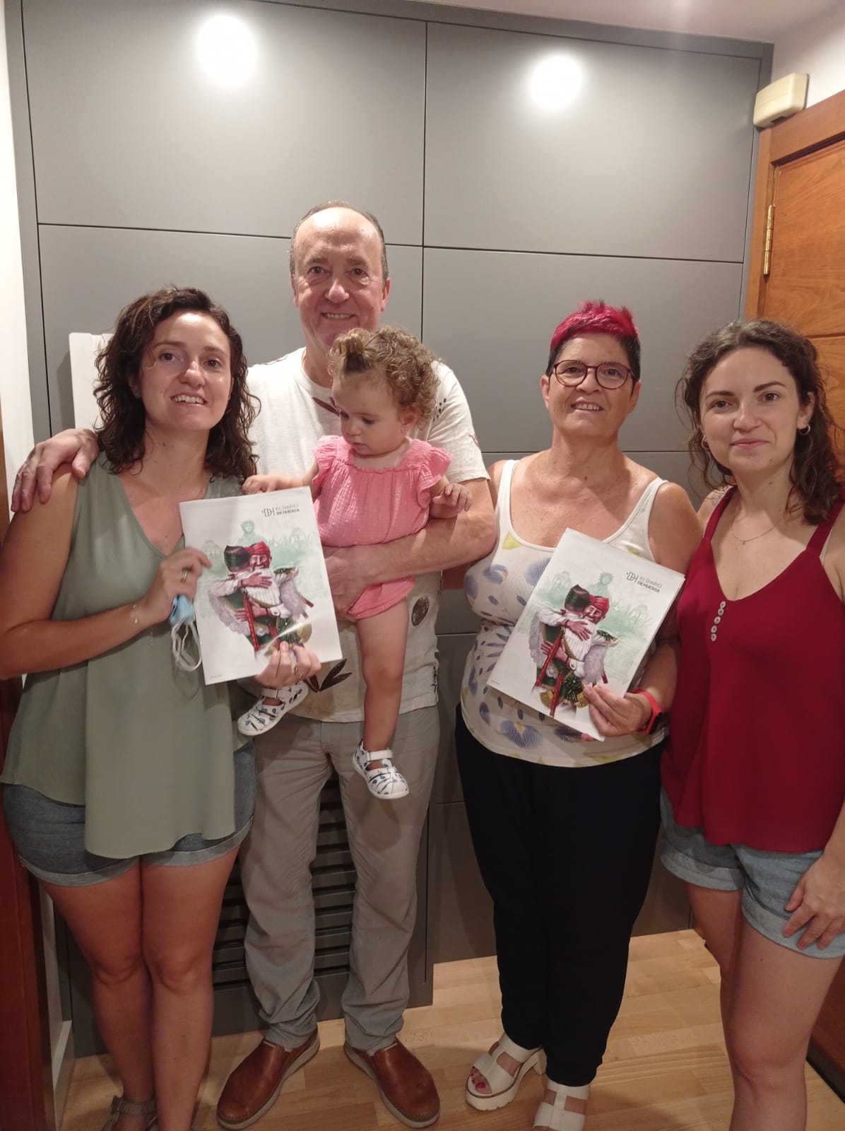 Miguel Escuer y familia