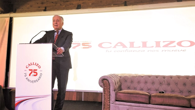 Octavio López durante su alocución