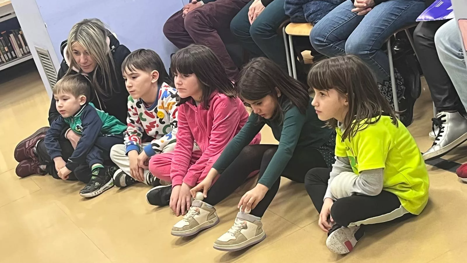 Día de la Poesía en la Biblioteca Durán Gudiol de Huesca con Versonoros y Andrea Otal. Foto Mercedes Manterola