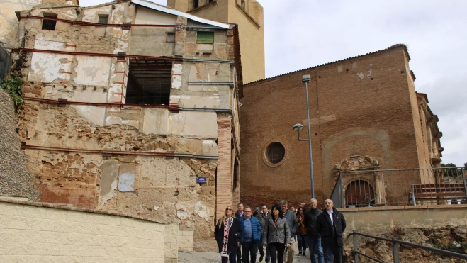 Visita de Gloria Bayo al patrimonio de Tamarite. Visita de Gloria Bayo al patrimonio de Tamarite.