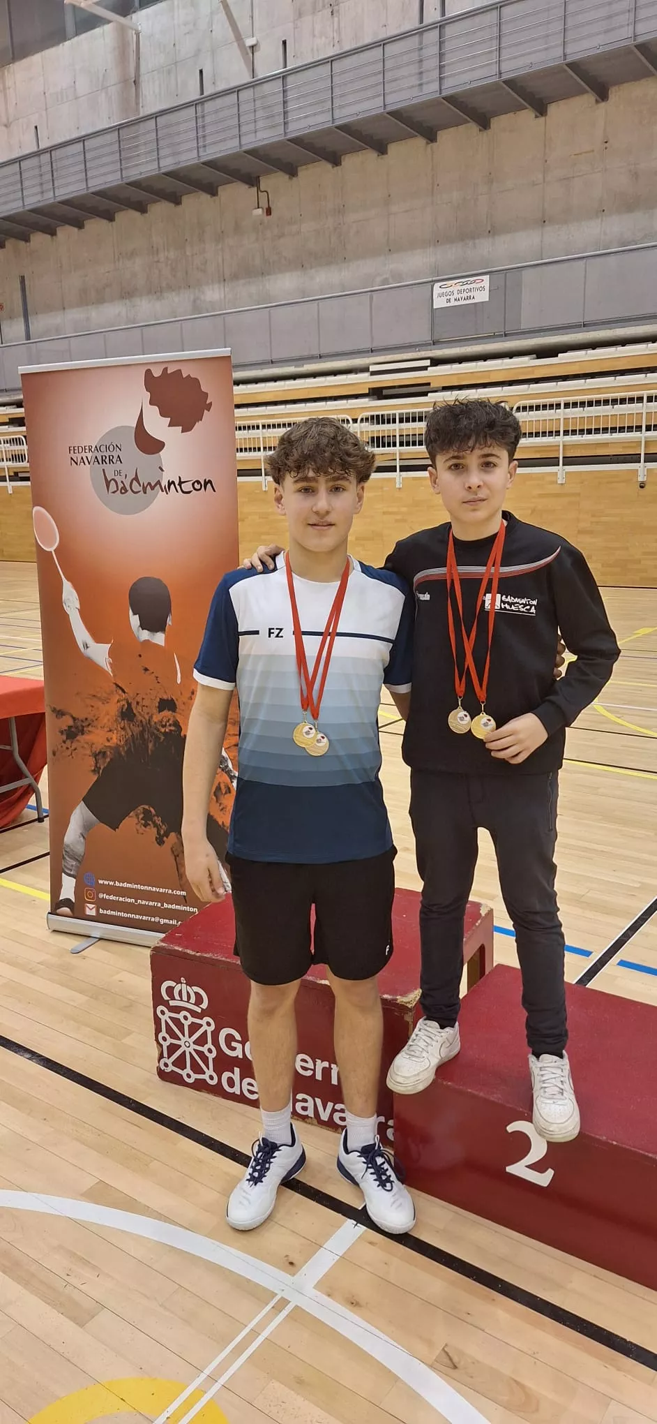 Jorge Royo y Pablo Ara, medallas a pares en Estella.