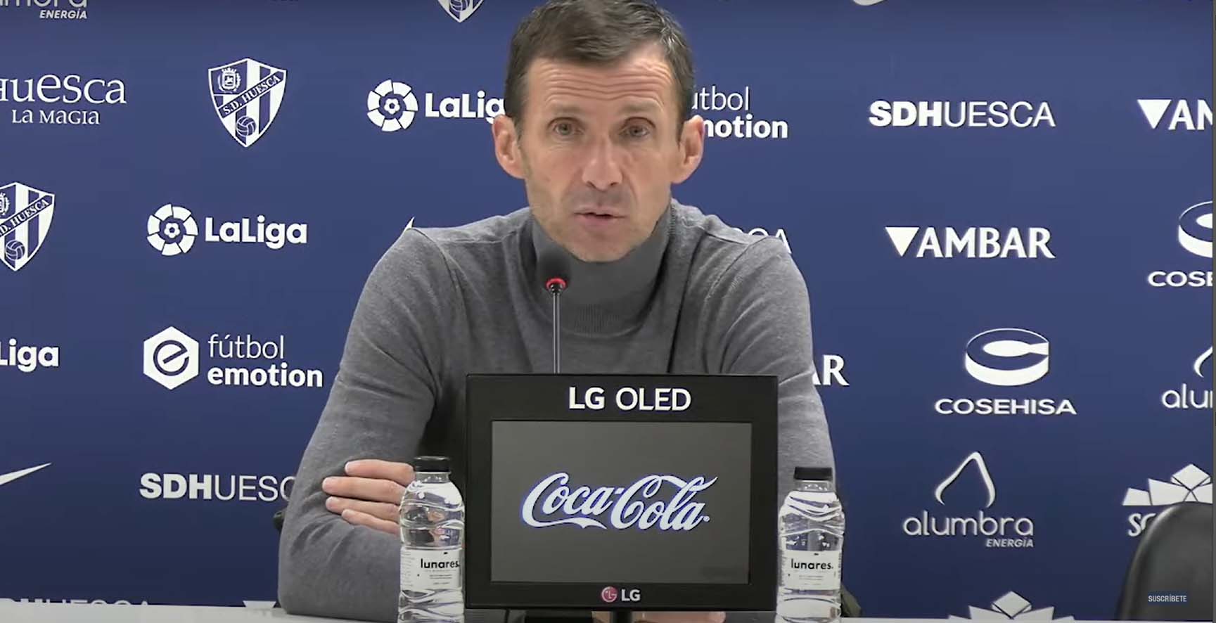 Cuco Ziganda, entrenador del Huesca