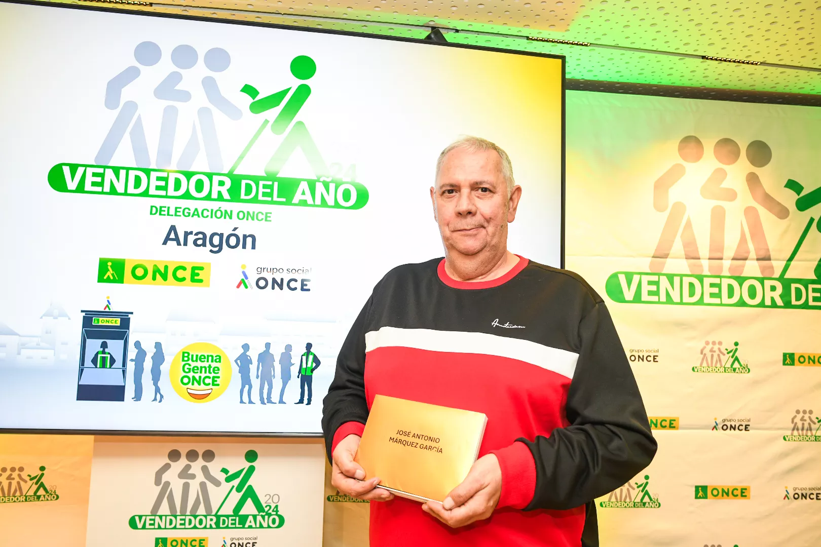 José Antonio Márquez, mejor vendedor ONCE Aragón 2024.
