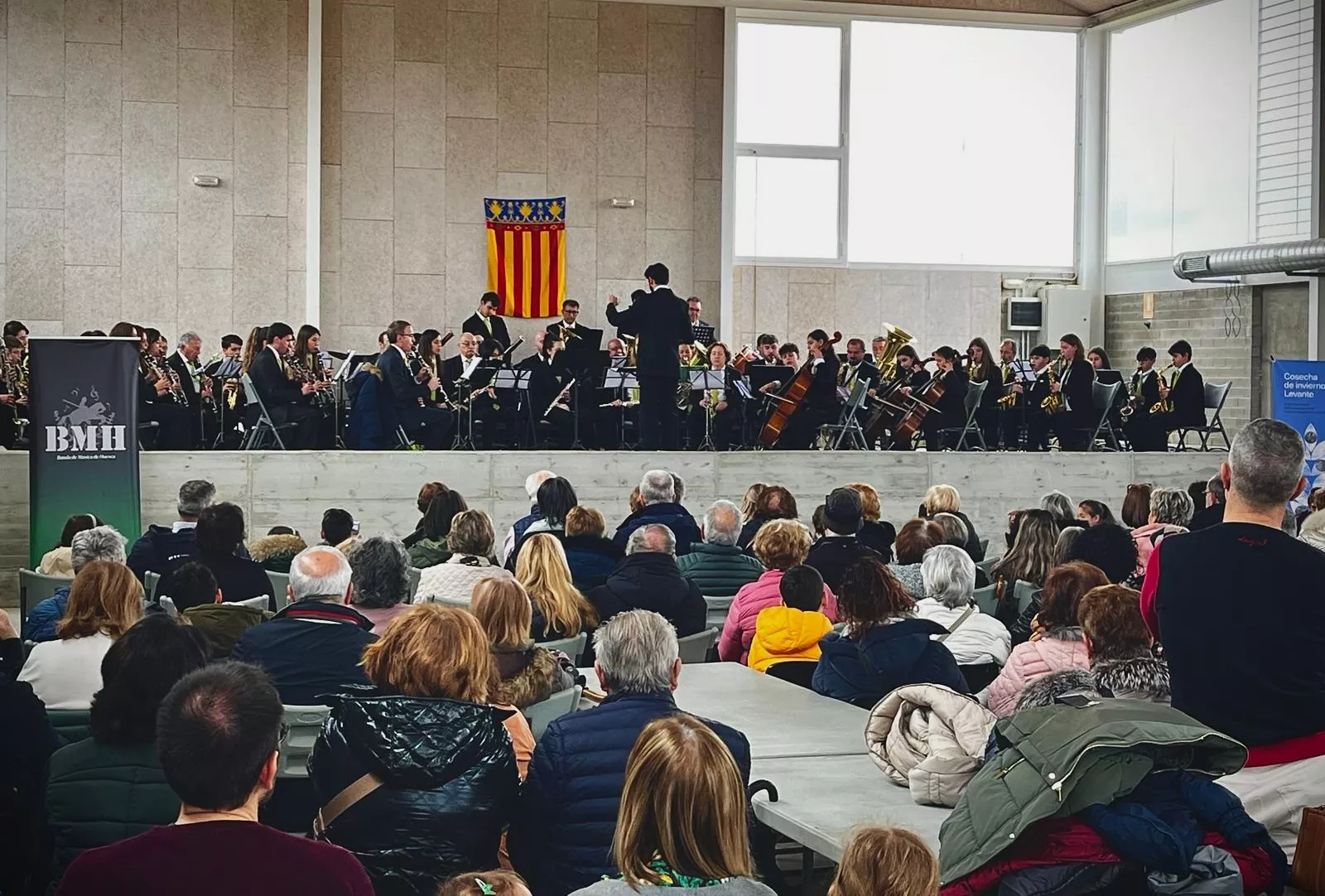 La Banda de Música de Huesca, en Salillas en Cosecha de Invierno