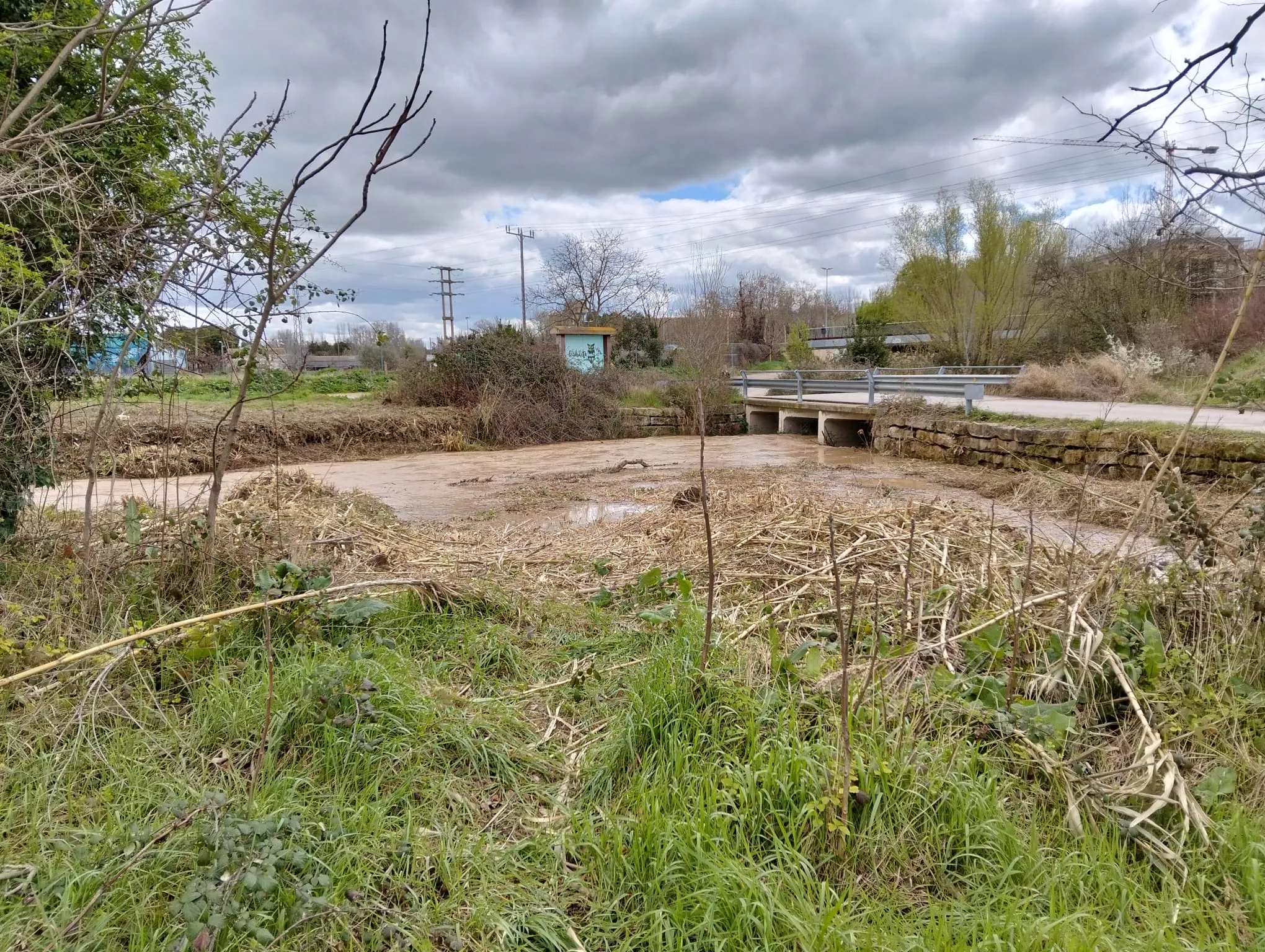 Accesos a las Fuentes de Marcelo tras las últimas lluvias.
