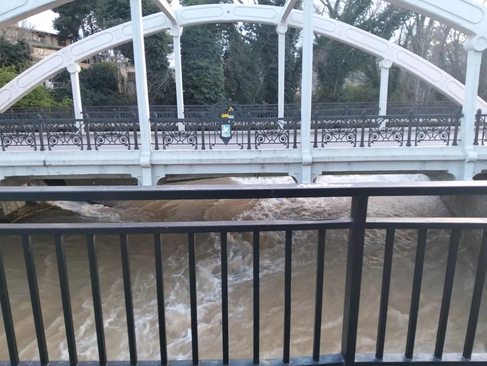 Accesos a las Fuentes de Marcelo tras las últimas lluvias.