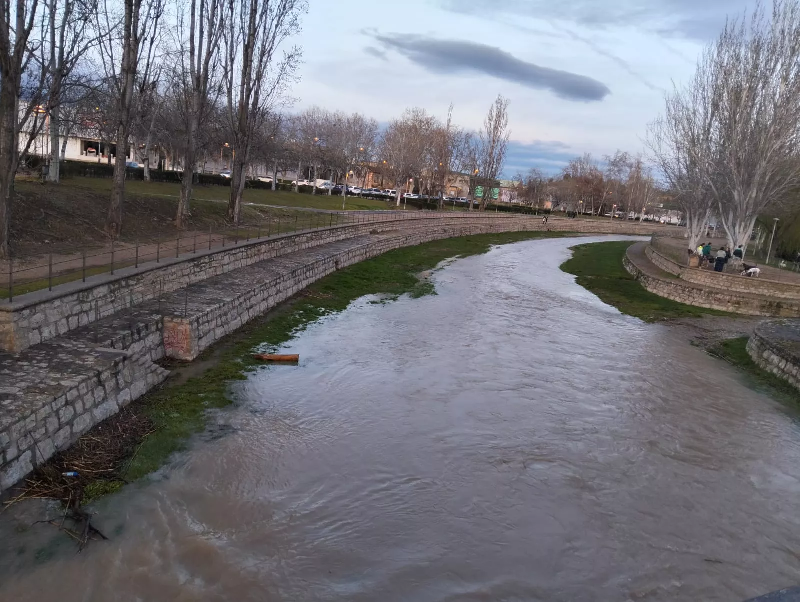 Accesos a las Fuentes de Marcelo tras las últimas lluvias.