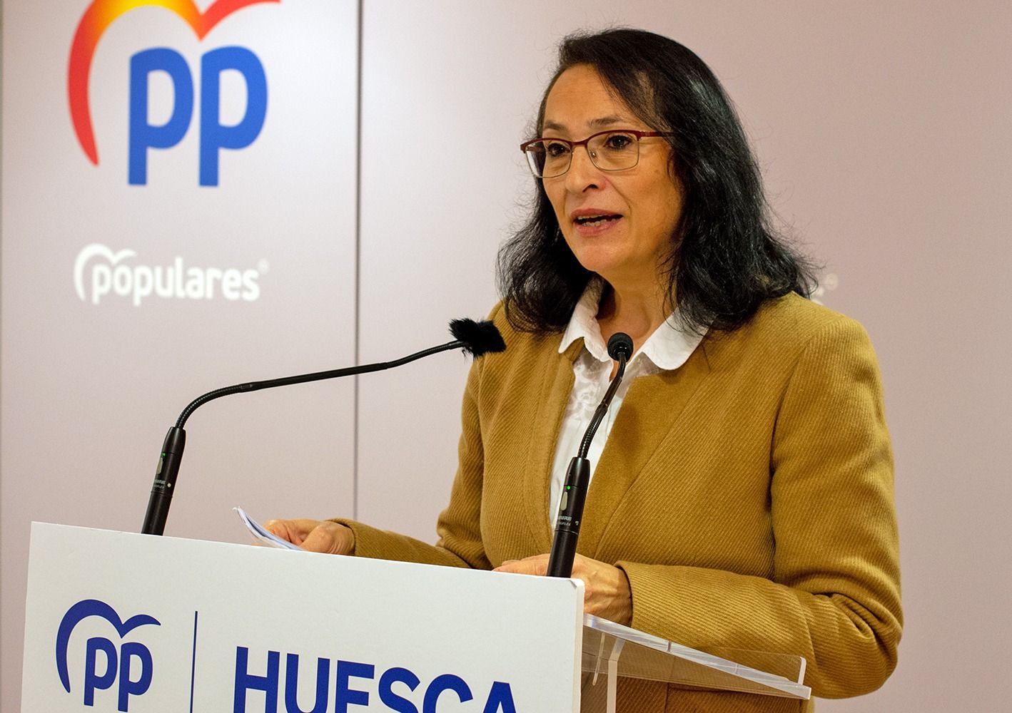 Antonia Alcalá ha expuesto las variaciones que el PP plantea al presupuesto del Ayuntamiento de Huesca