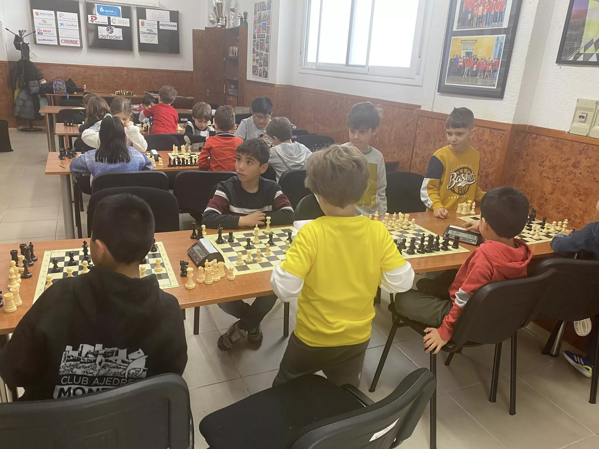 Imagen de la sala de juego en la primera jornada del torneo.