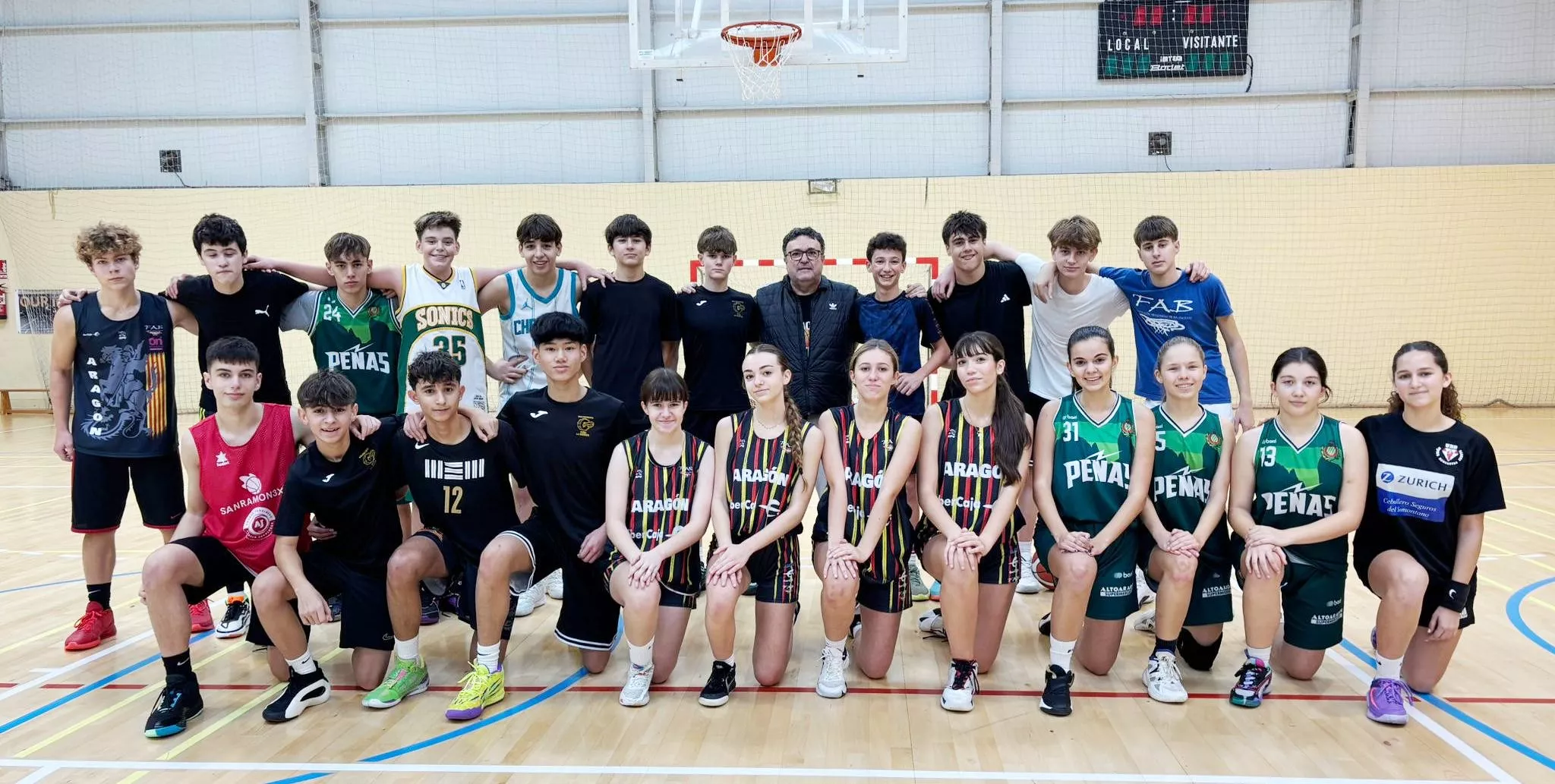 Imágenes de la V Jornada del Programa Talentos de baloncesto de Huesca