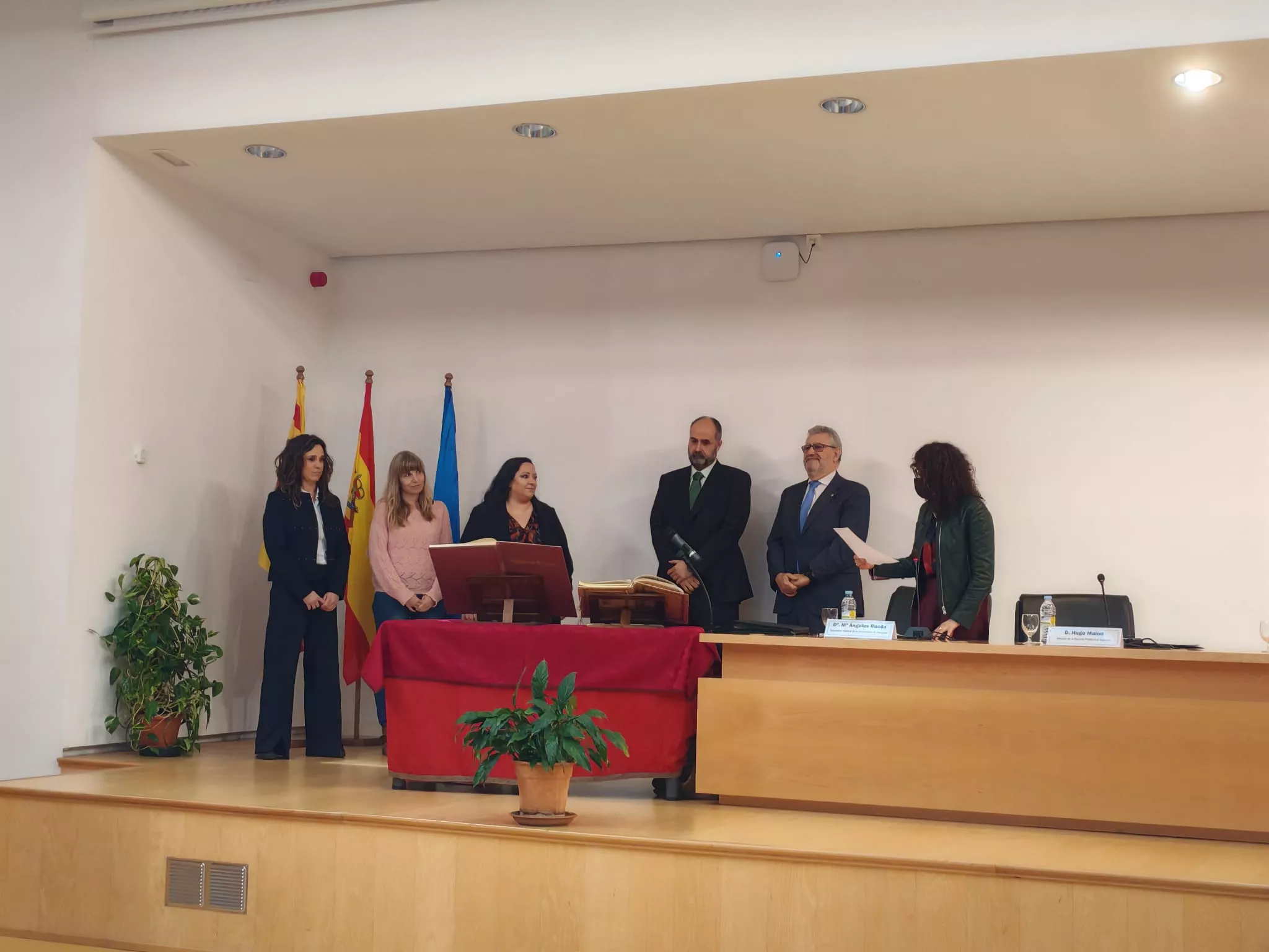 Acto de toma de posesión del profesor Hugo Malón, como nuevo director de la Escuela Politécnica Superior del Campus de Huesca.