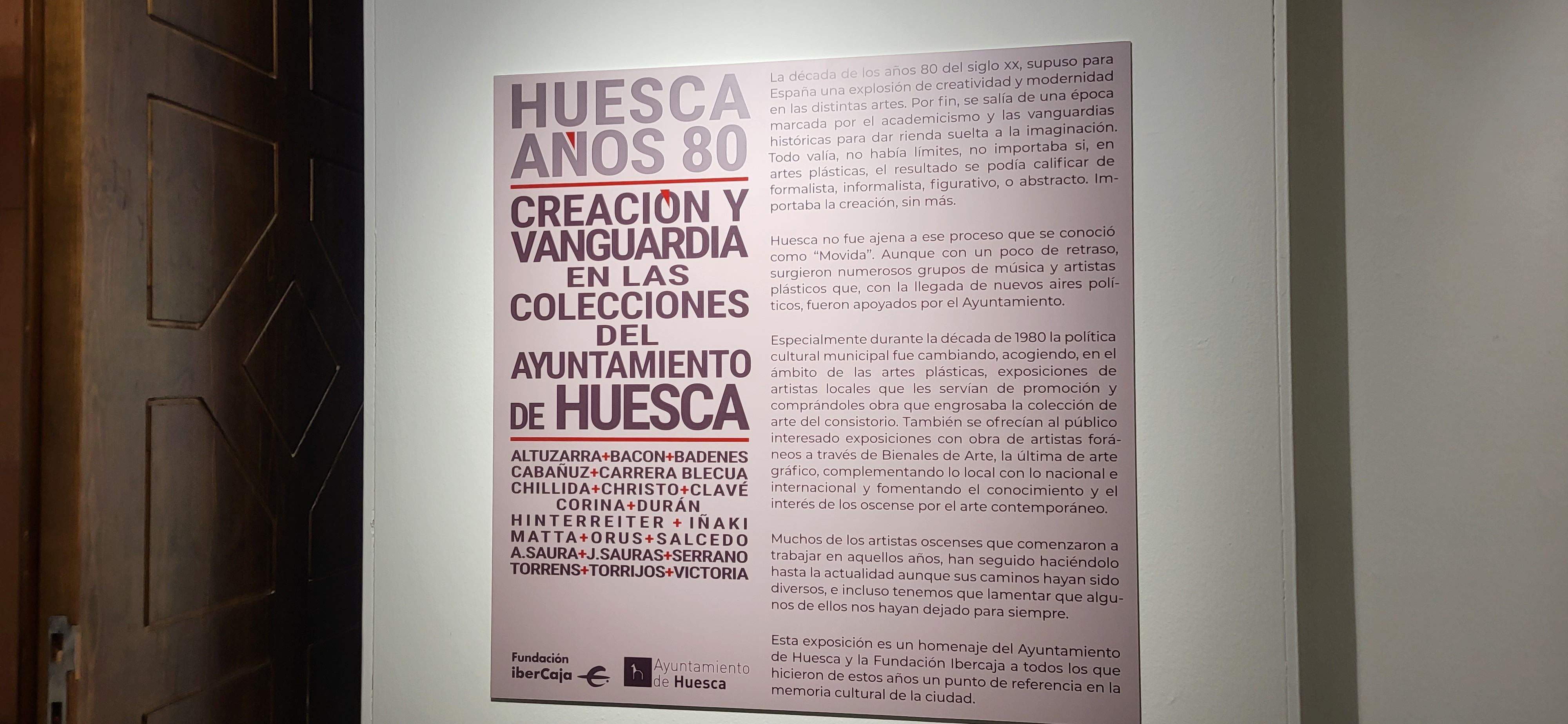 Imágenes de la exposición Huesca años 80. Foto Myriam Martínez 