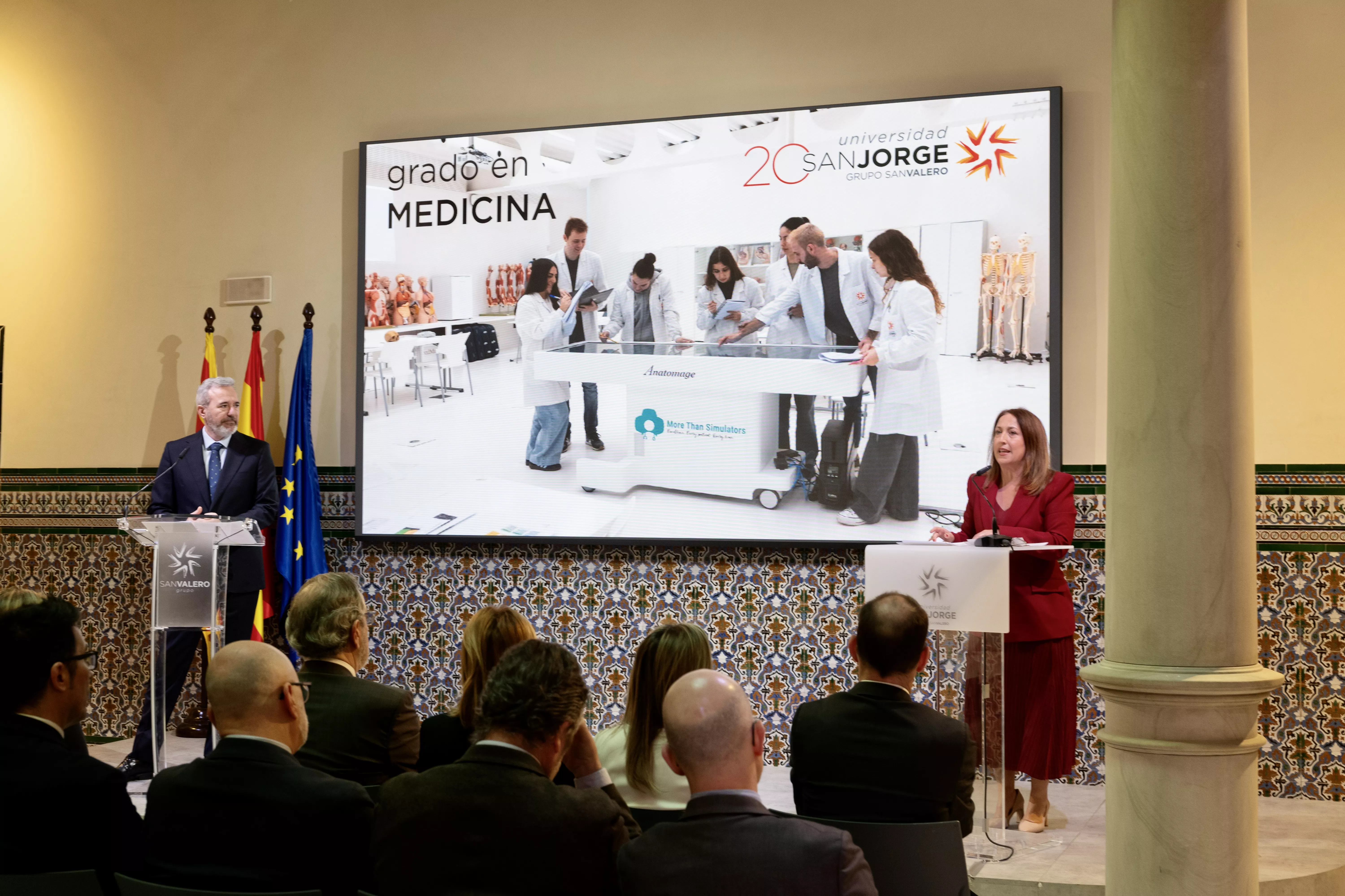 Jorge Azcón y Silvia Carrascal