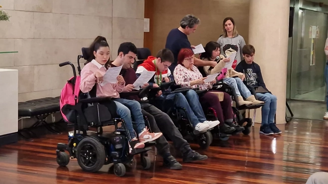 Presentación de la 13 Marcha Aspace Huesca. Foto Myriam Martínez