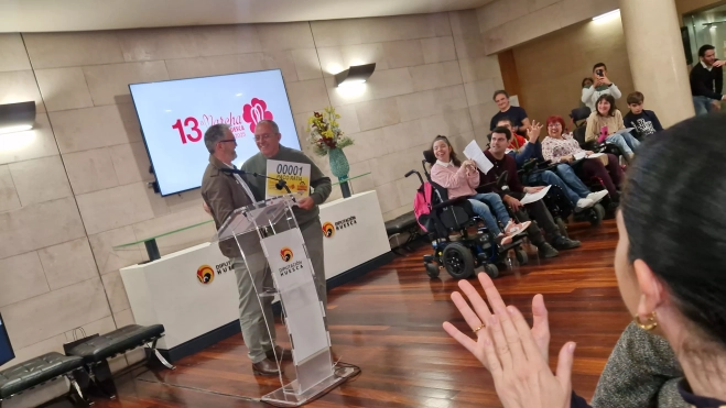 Francisco Ratia, dorsal número 1 de la 13 Marcha Aspace. Foto Myriam Martínez