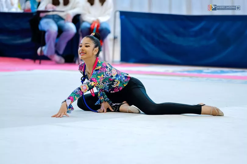 Sofía Salamero, una de las gimnastas que participarán en Andorra. Foto: Federación Aragonesa de Gimnasia