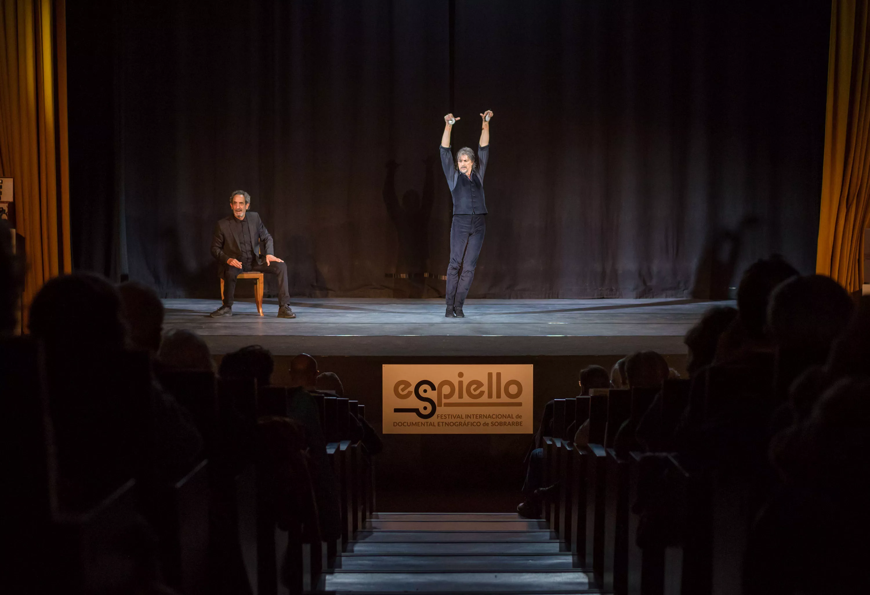 Miguel Ángel Berna en la inauguración de Espiello