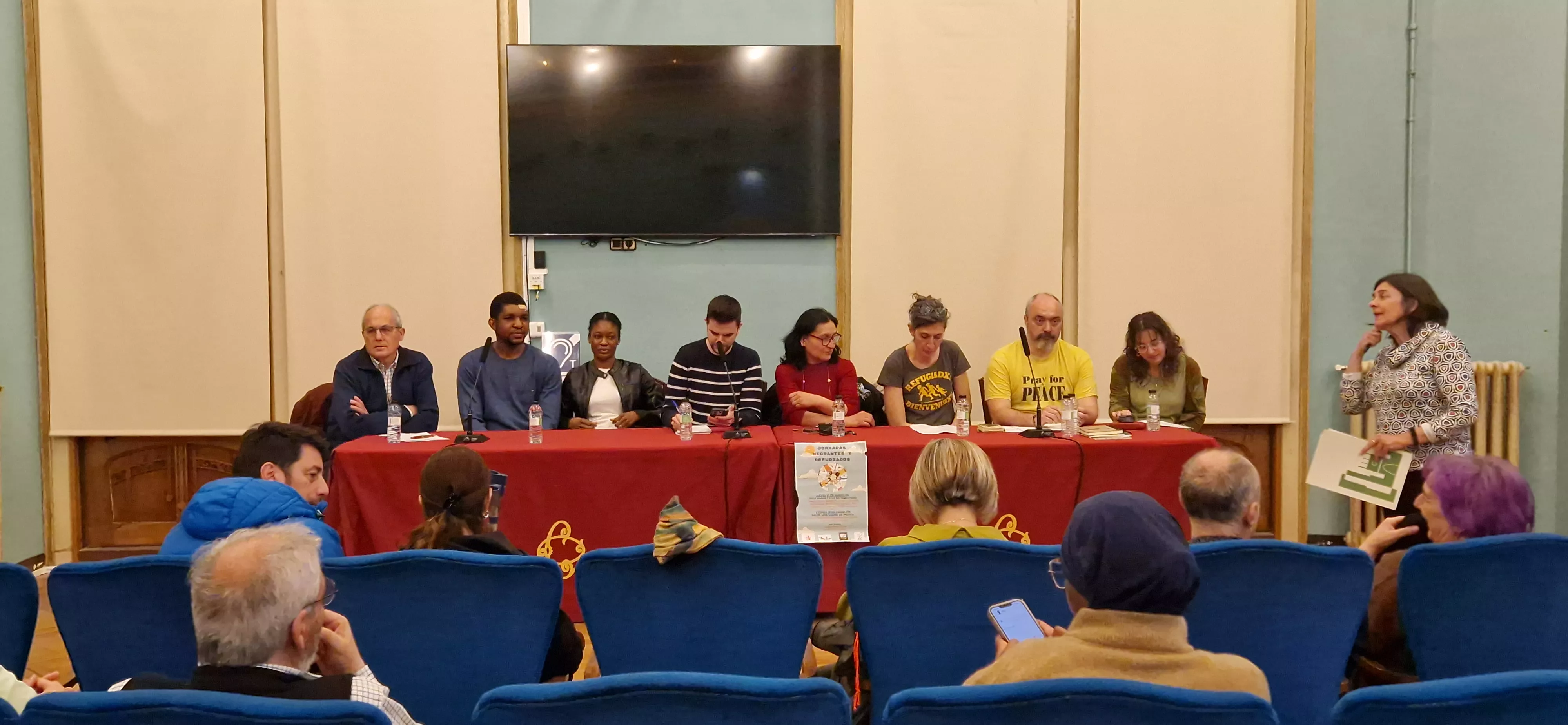 Rafael Nogués, Fran Pare, Rosine Ouattara, Úrbez Marco, Carolina Méndez, Elena Torralba, Íñigo Aramendi y Marieta Pérez. Foto Myriam Martínez