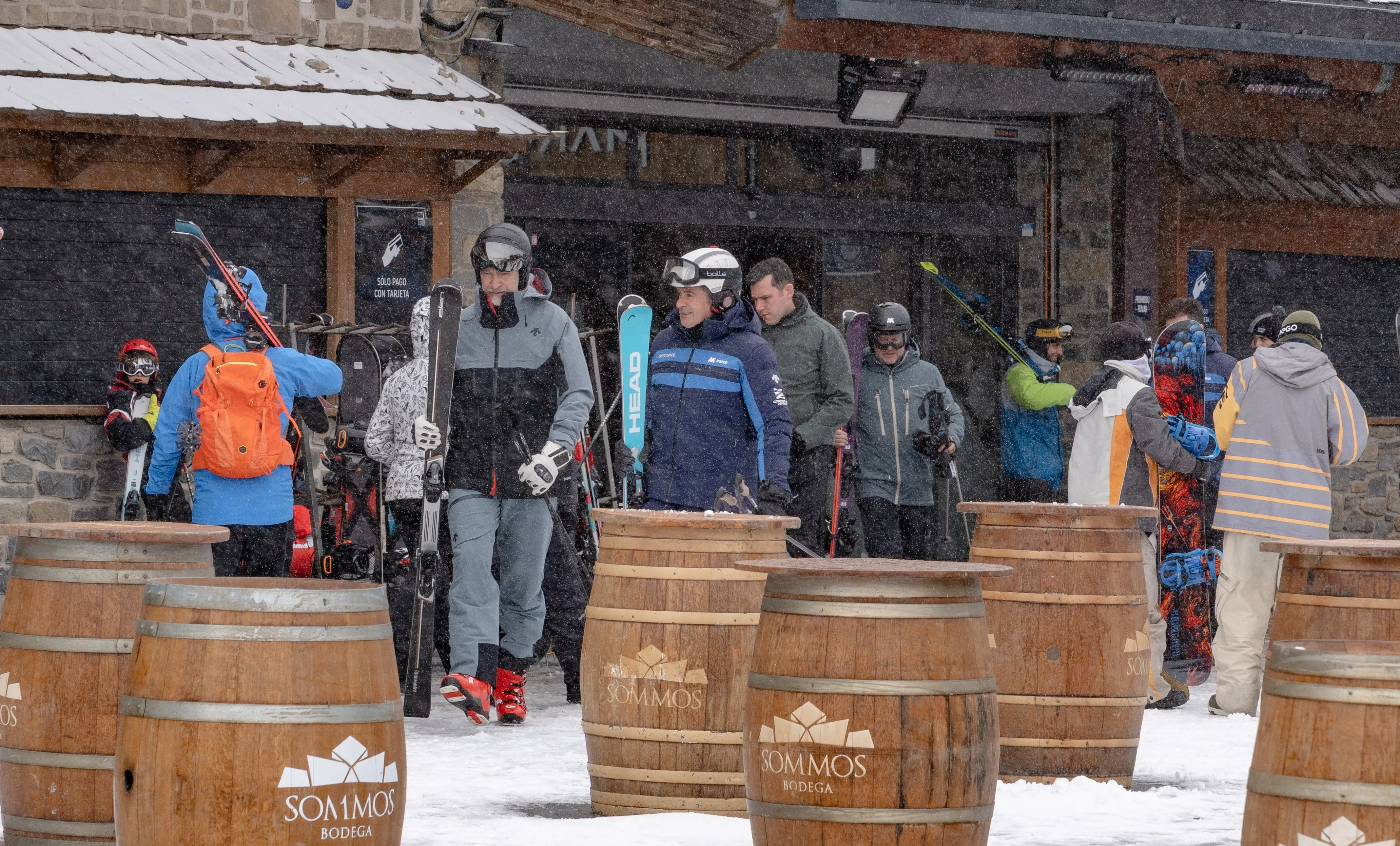 Visita del rey Felipe VI a la estación de Formigal-Panticosa.