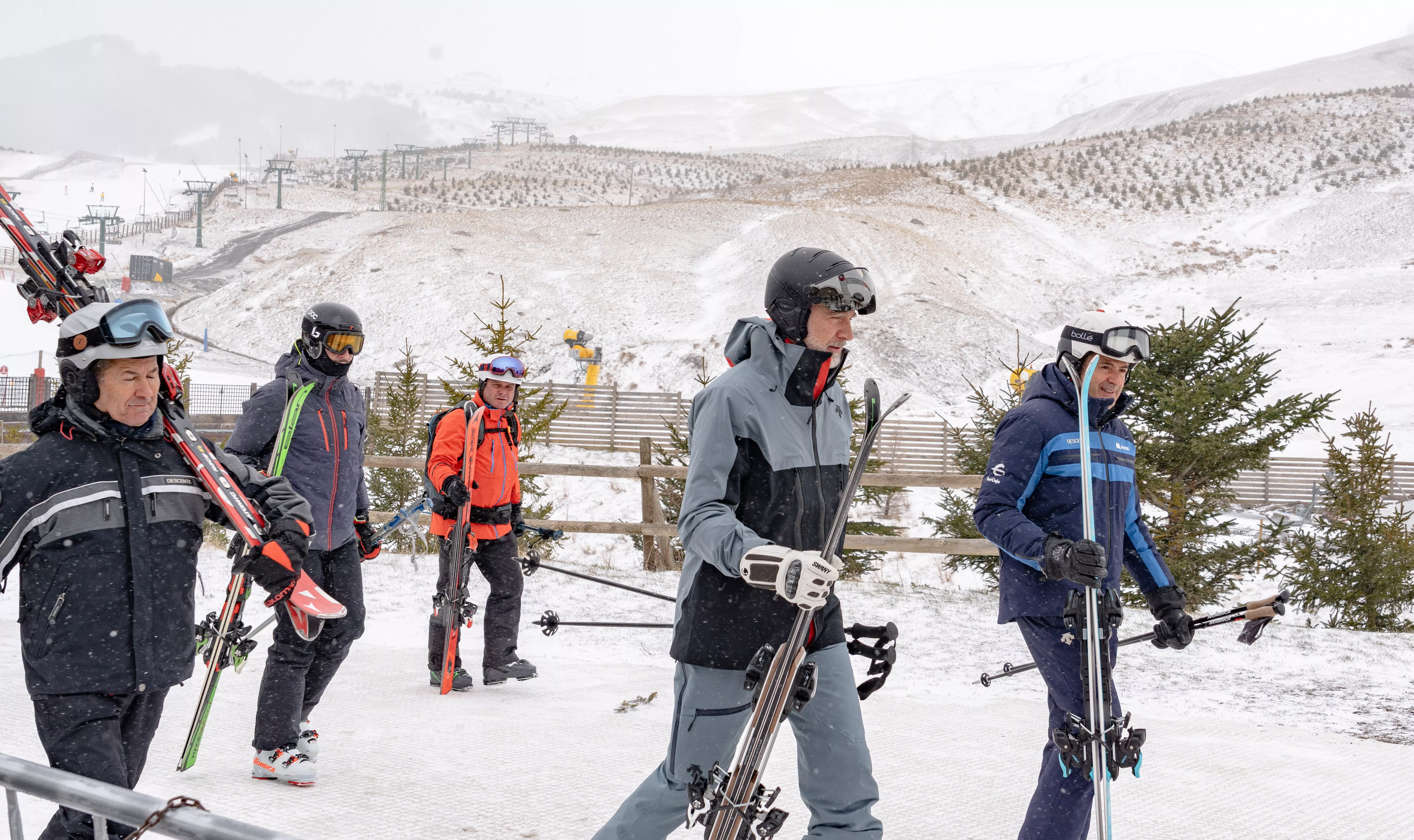 Visita del rey Felipe VI a la estación de Formigal-Panticosa.