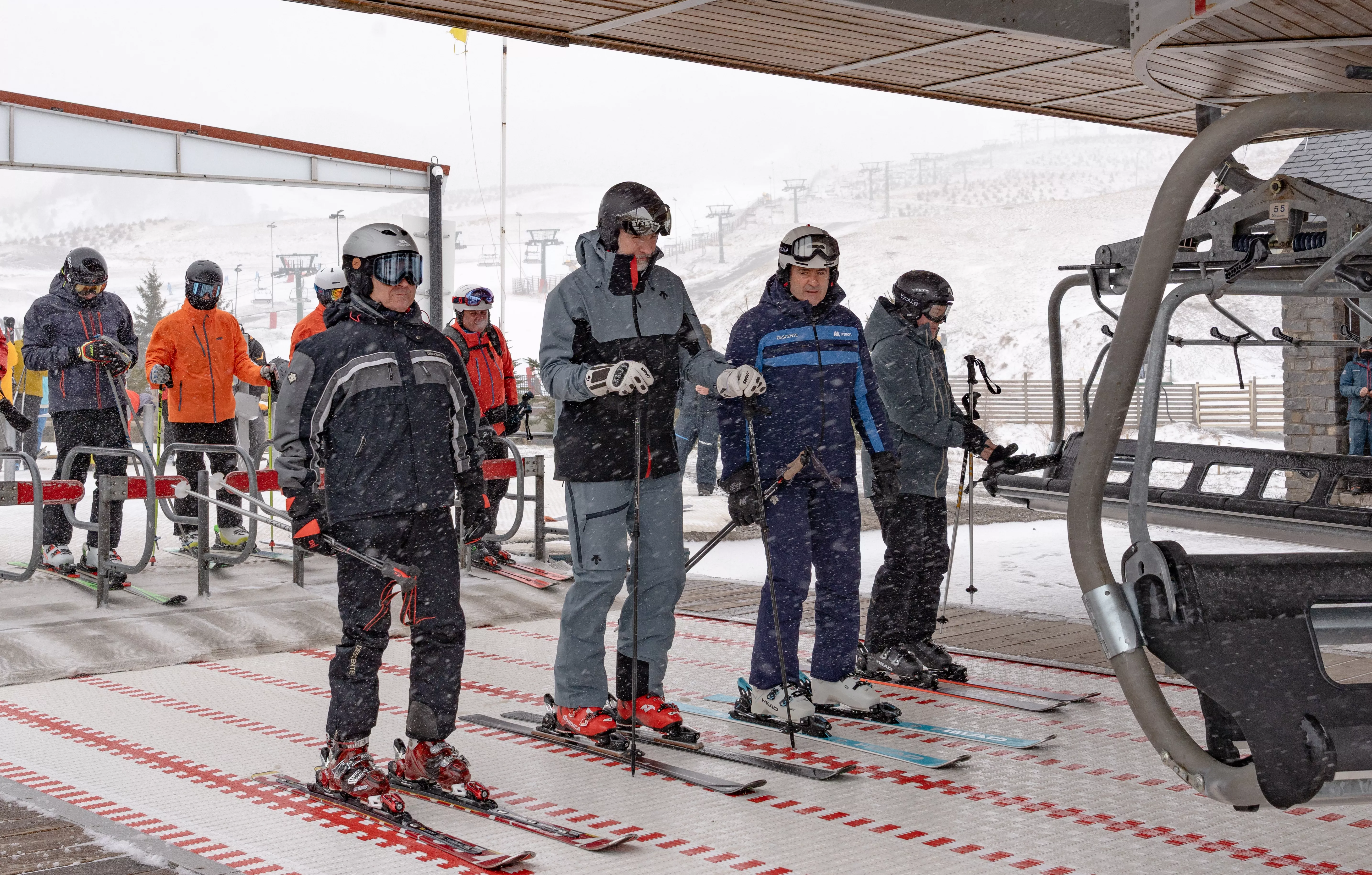 Visita del rey Felipe VI a la estación de Formigal-Panticosa.